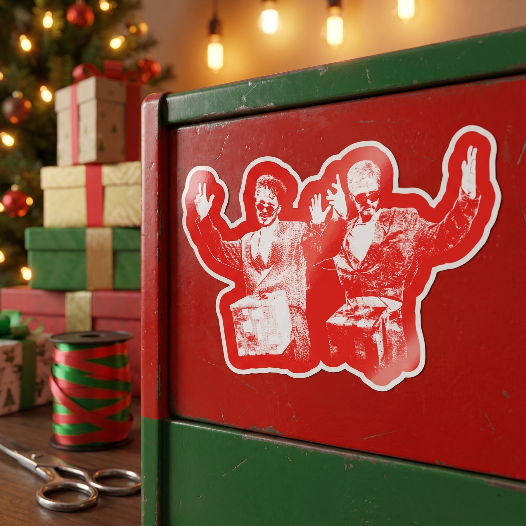 Dick in a Box Christmas - Sticker