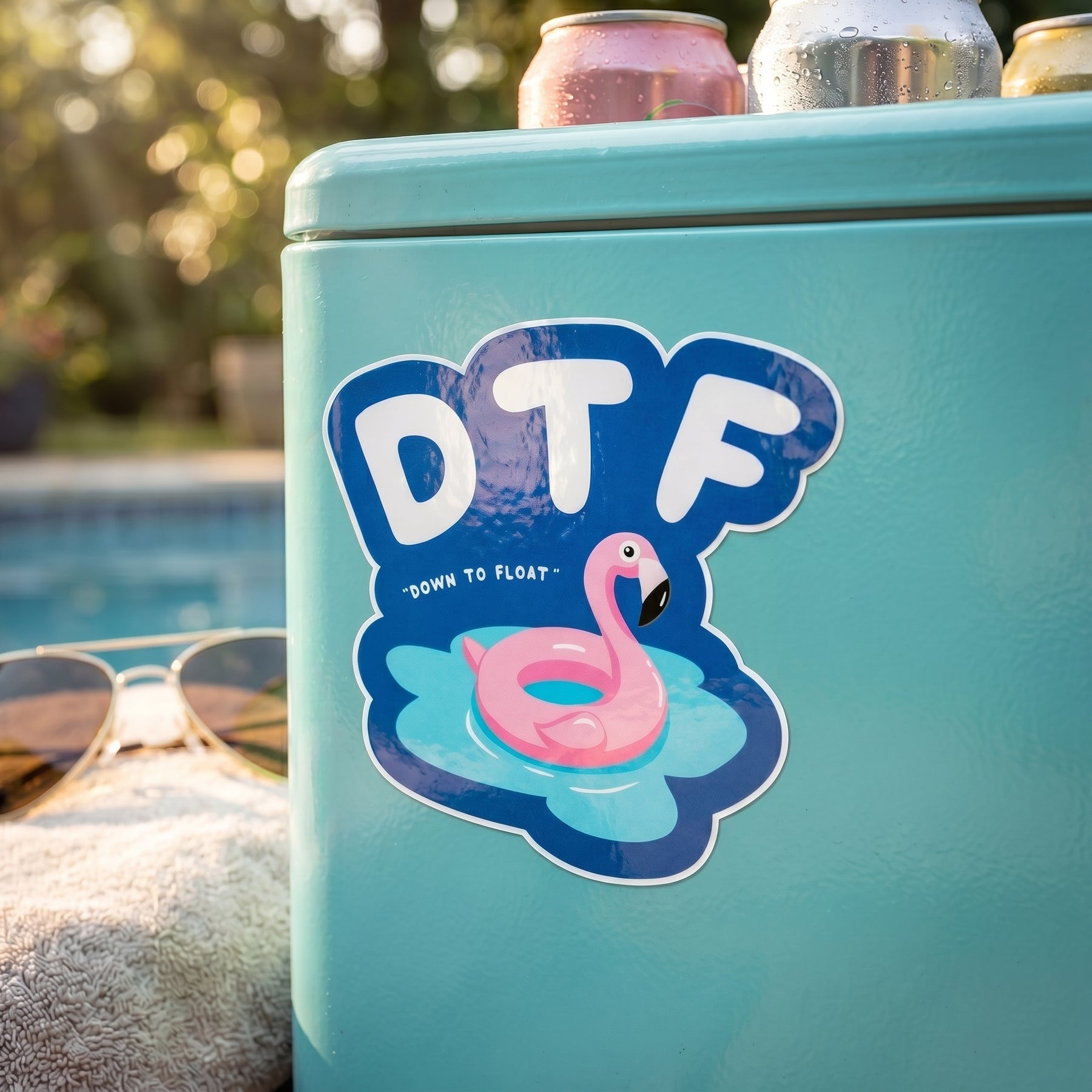 Down to Float - Sticker