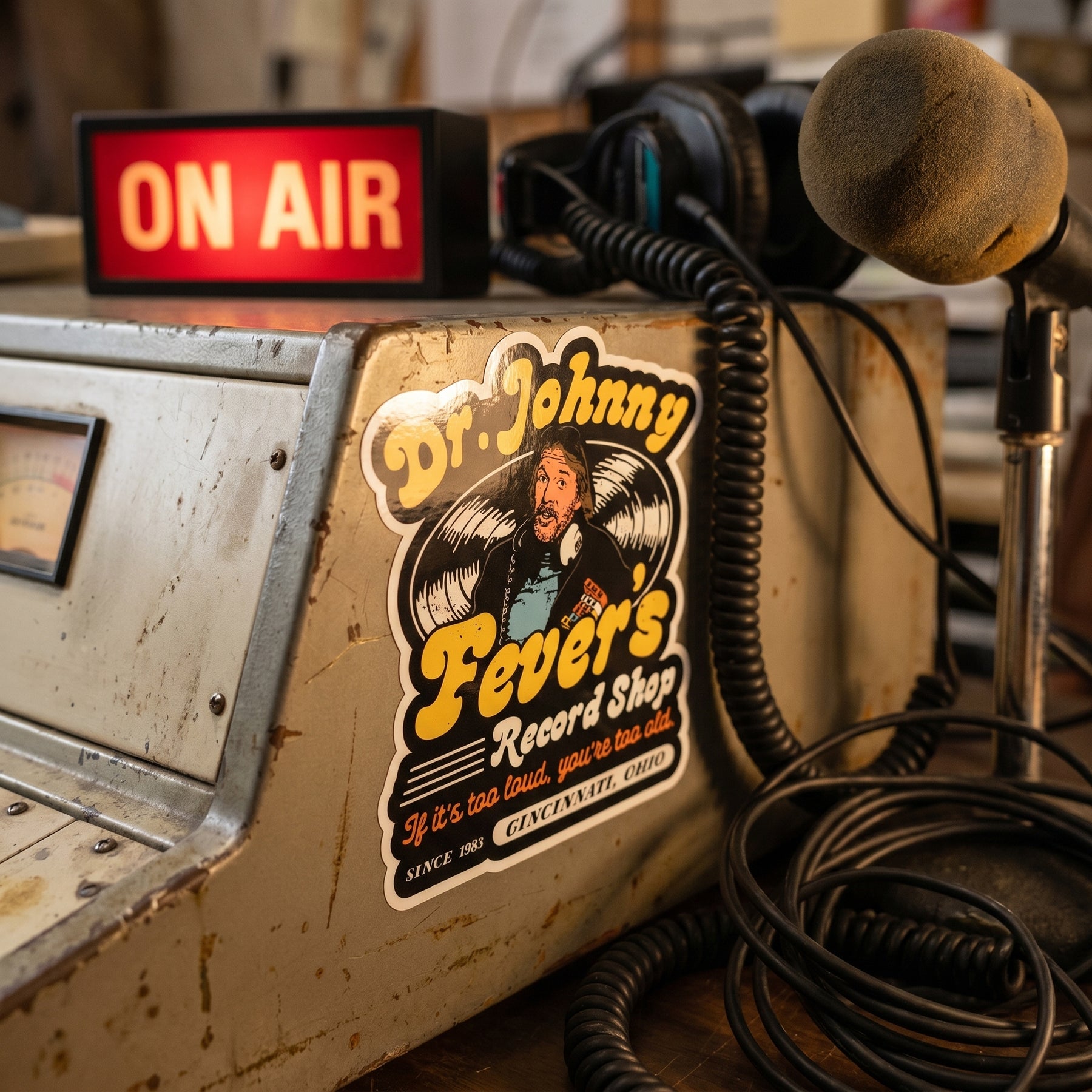 Dr. Johnny Fever's Record Shop - Sticker