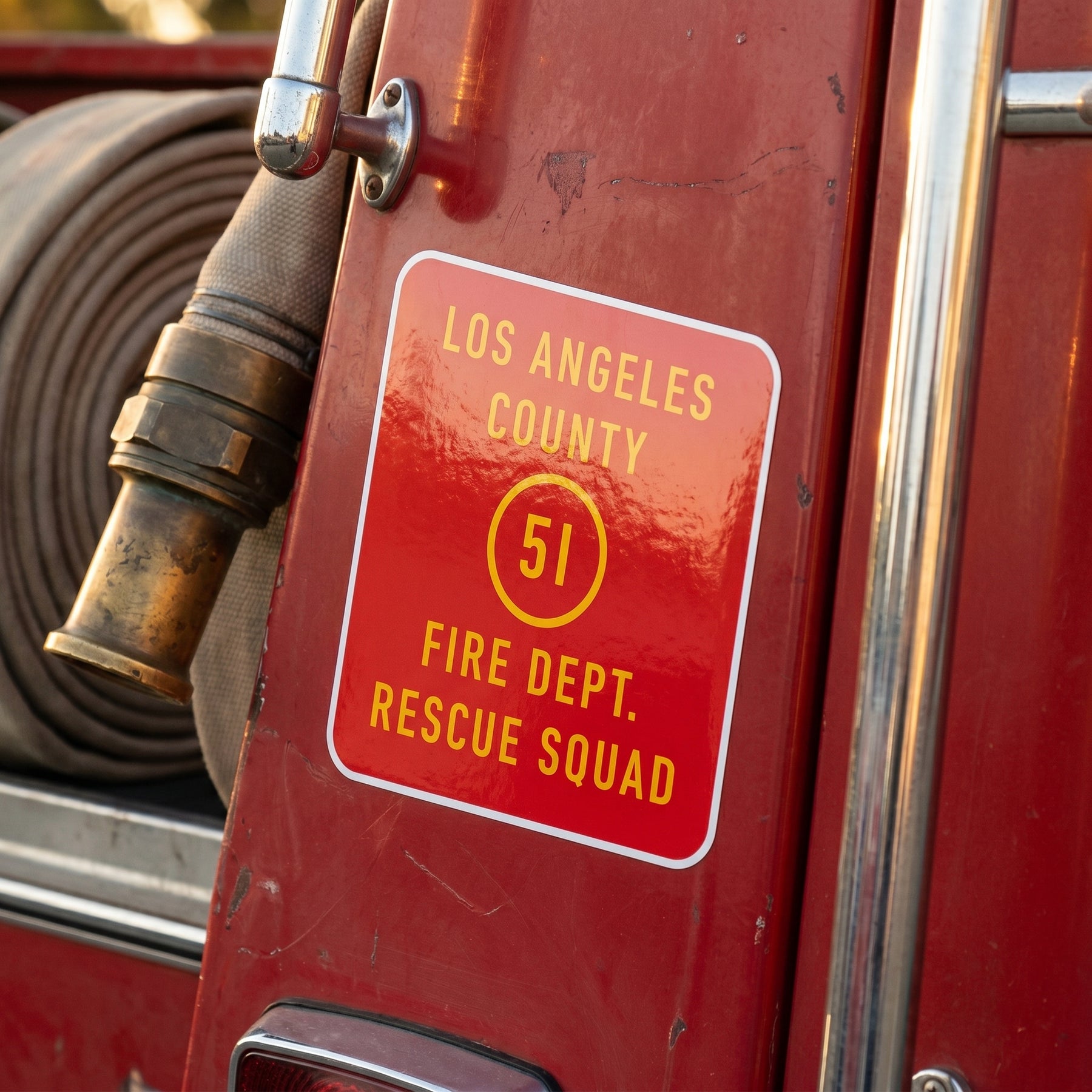 Emergency - Los Angeles County Fire Dept. Squad 51 - Sticker