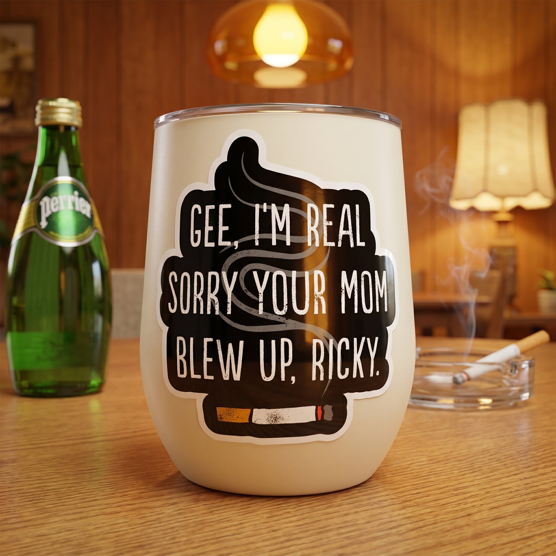 Gee I'm Really Sorry Your Mom Blew Up, Ricky - Sticker