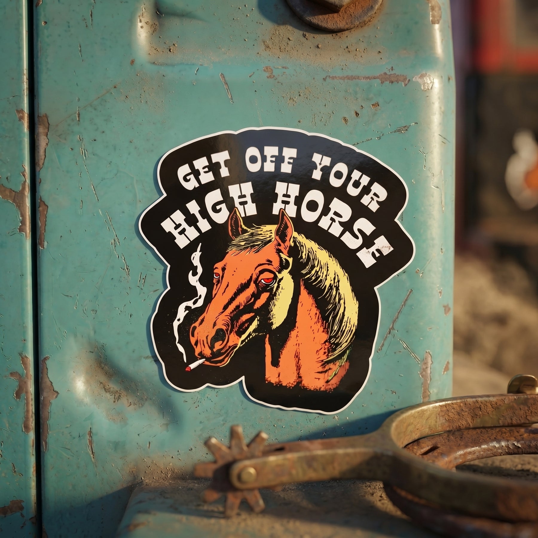 Get Off Your High Horse - Sticker