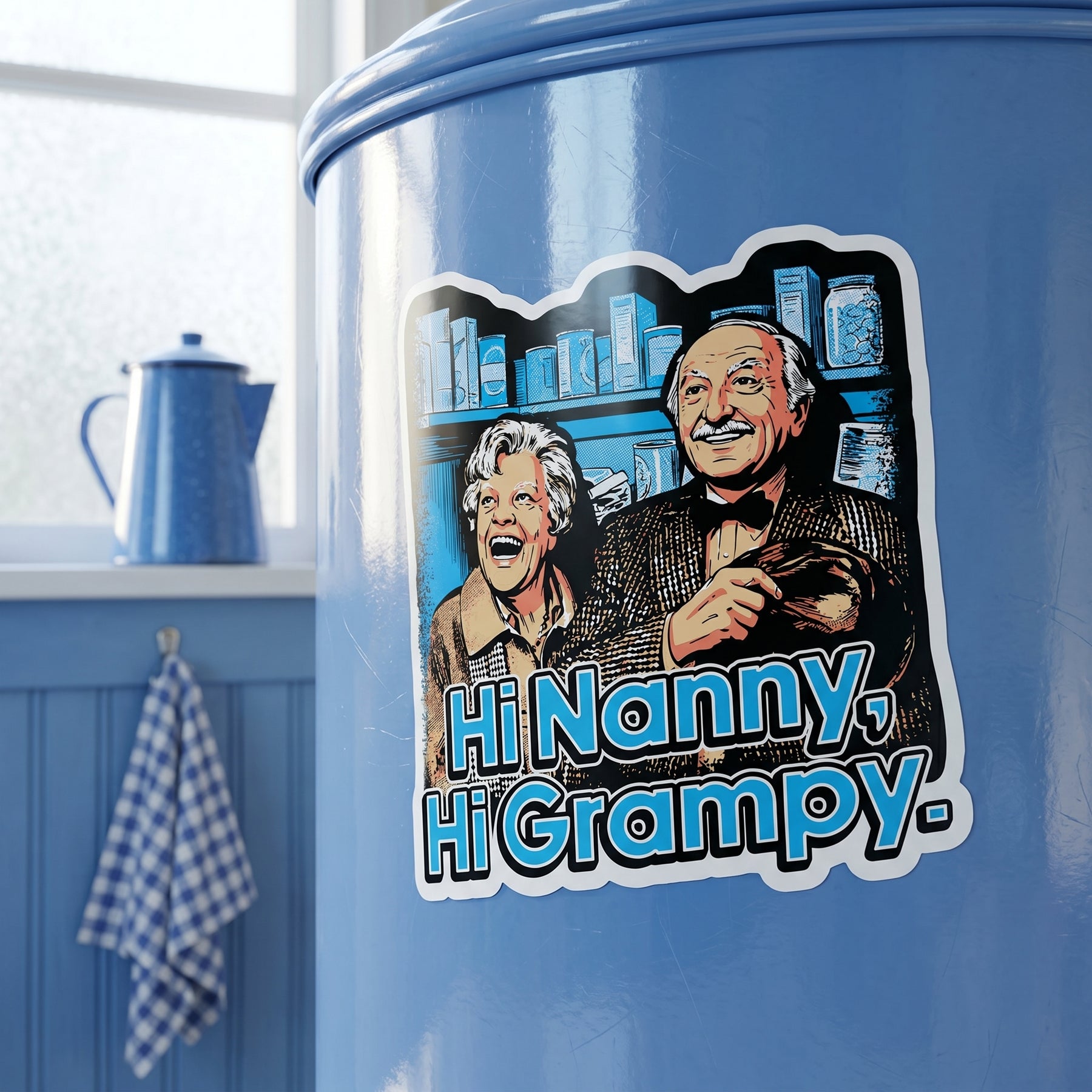 Hi Nanny, Hi Grampy - Sticker