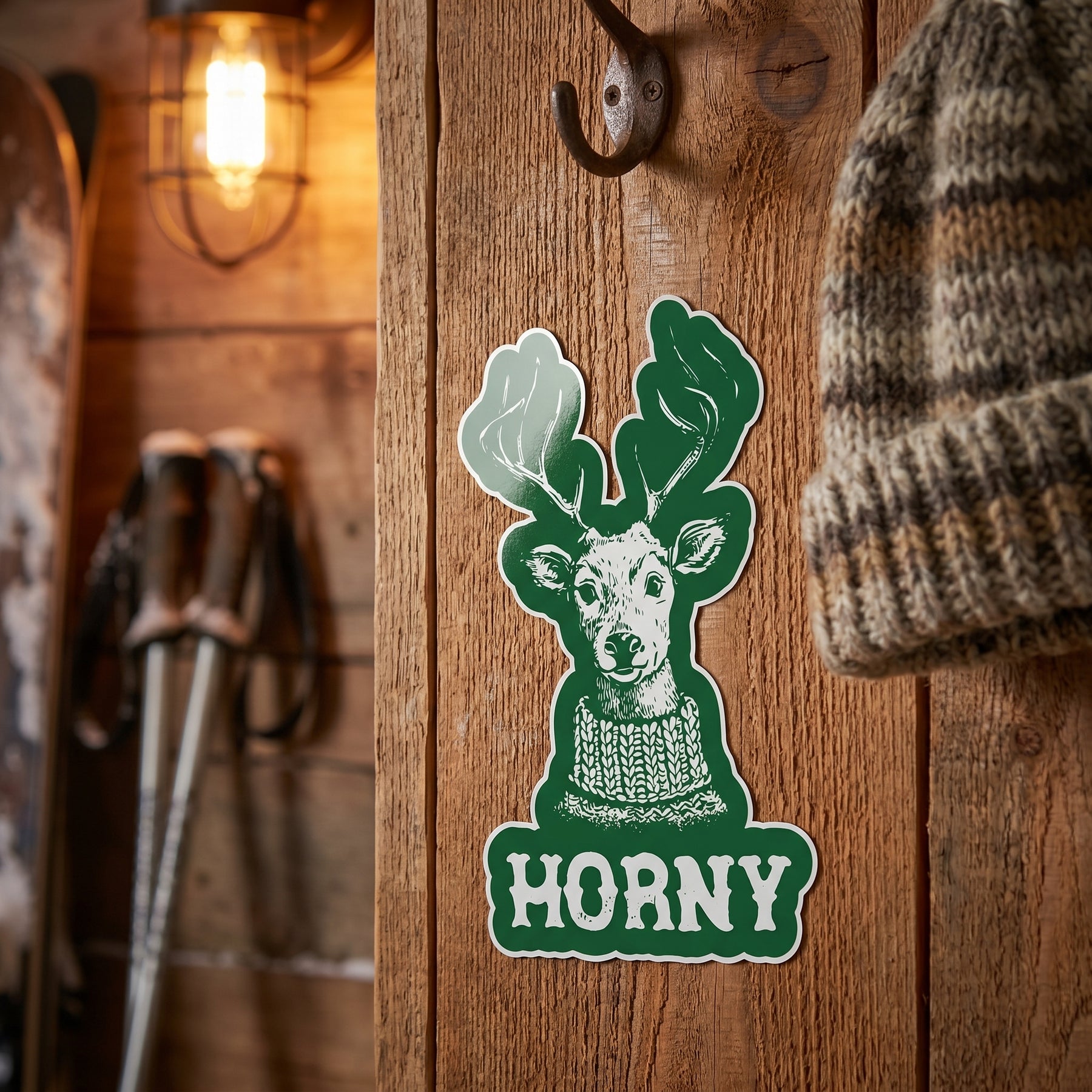 Horny Reindeer - Sticker