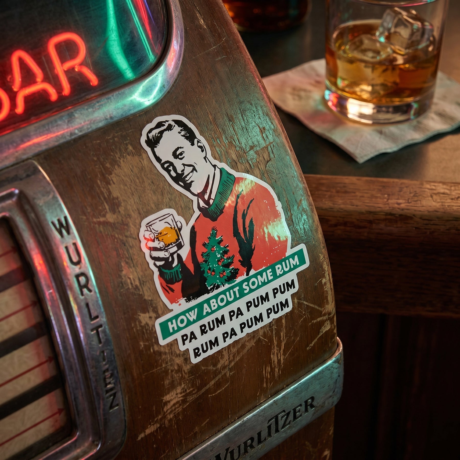 How About Some Rum Pa Rum Pa Pum Pum - Sticker