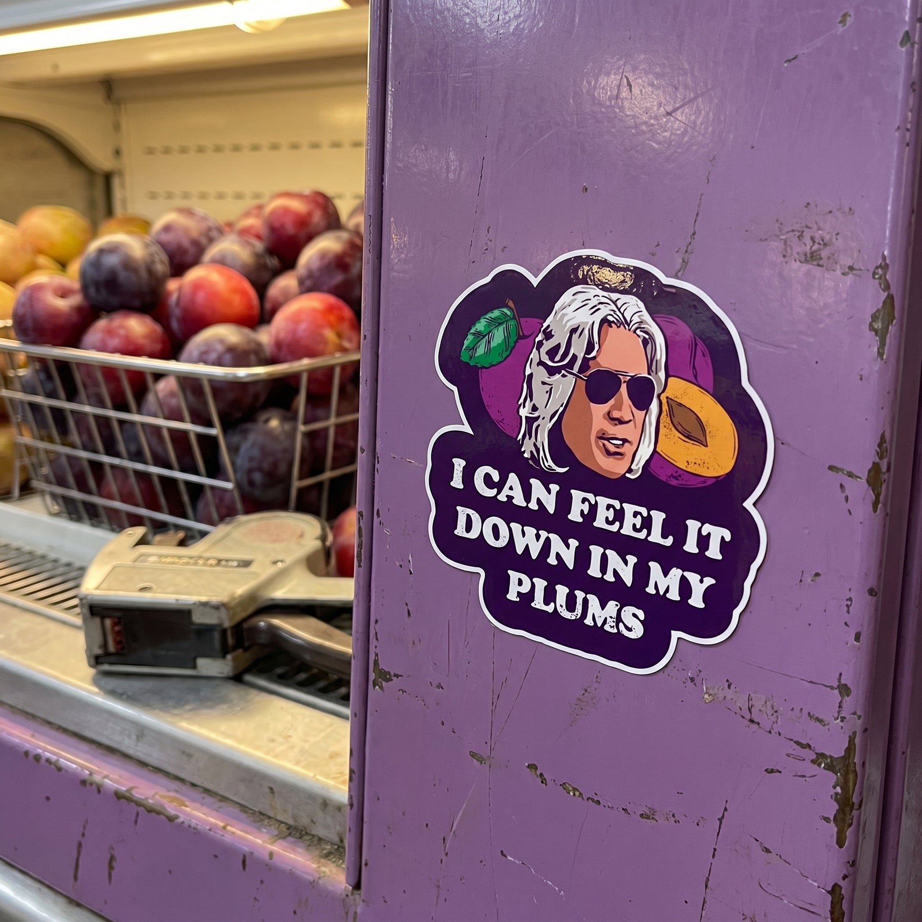 I Can Feel it Down in My Plums - Sticker