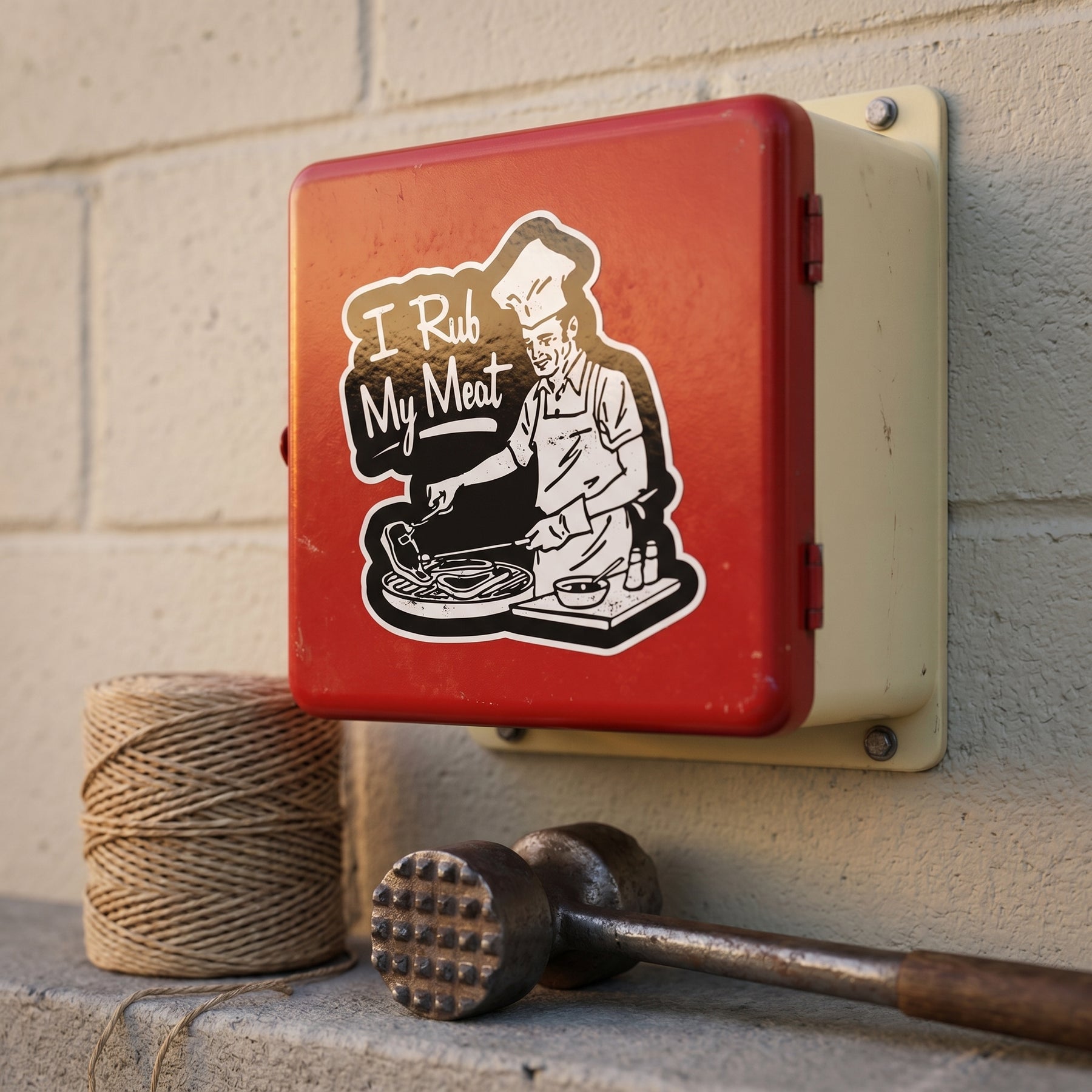 I Rub My Meat - Sticker
