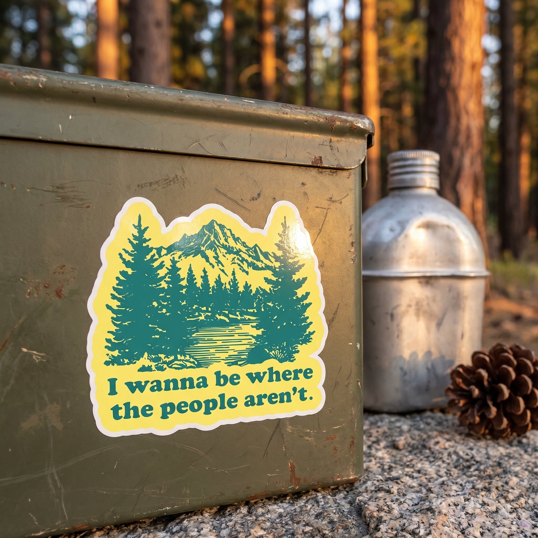 I Wanna Be Where the People Aren't - Sticker