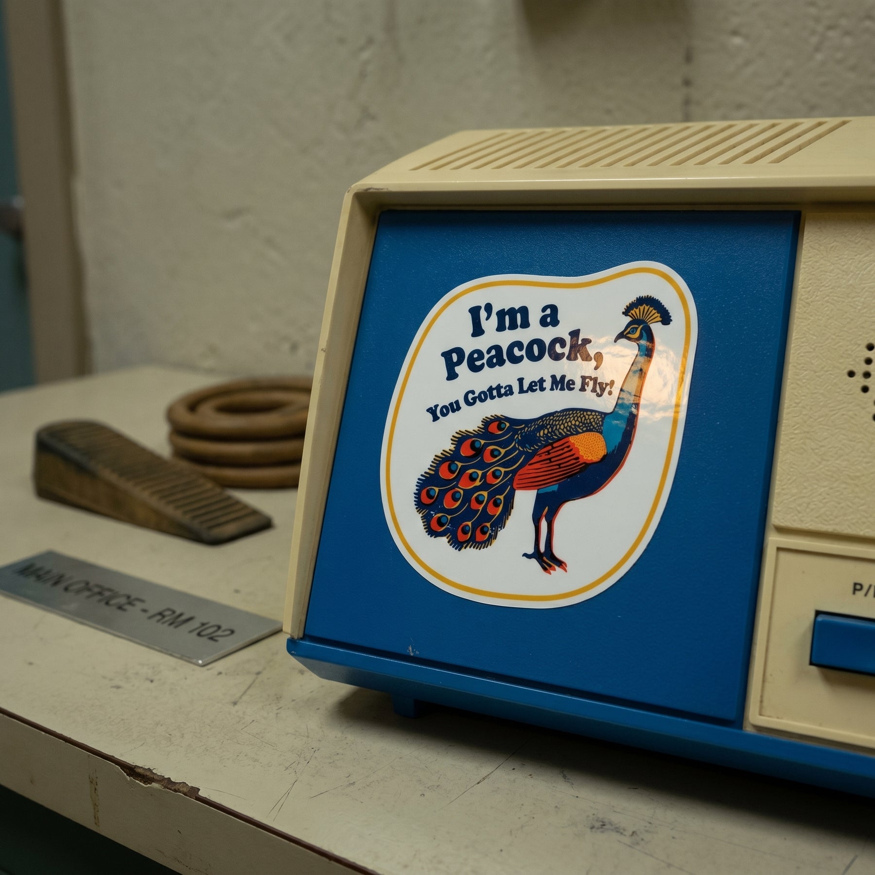 I'm a Peacock You Gotta Let Me Fly - Sticker