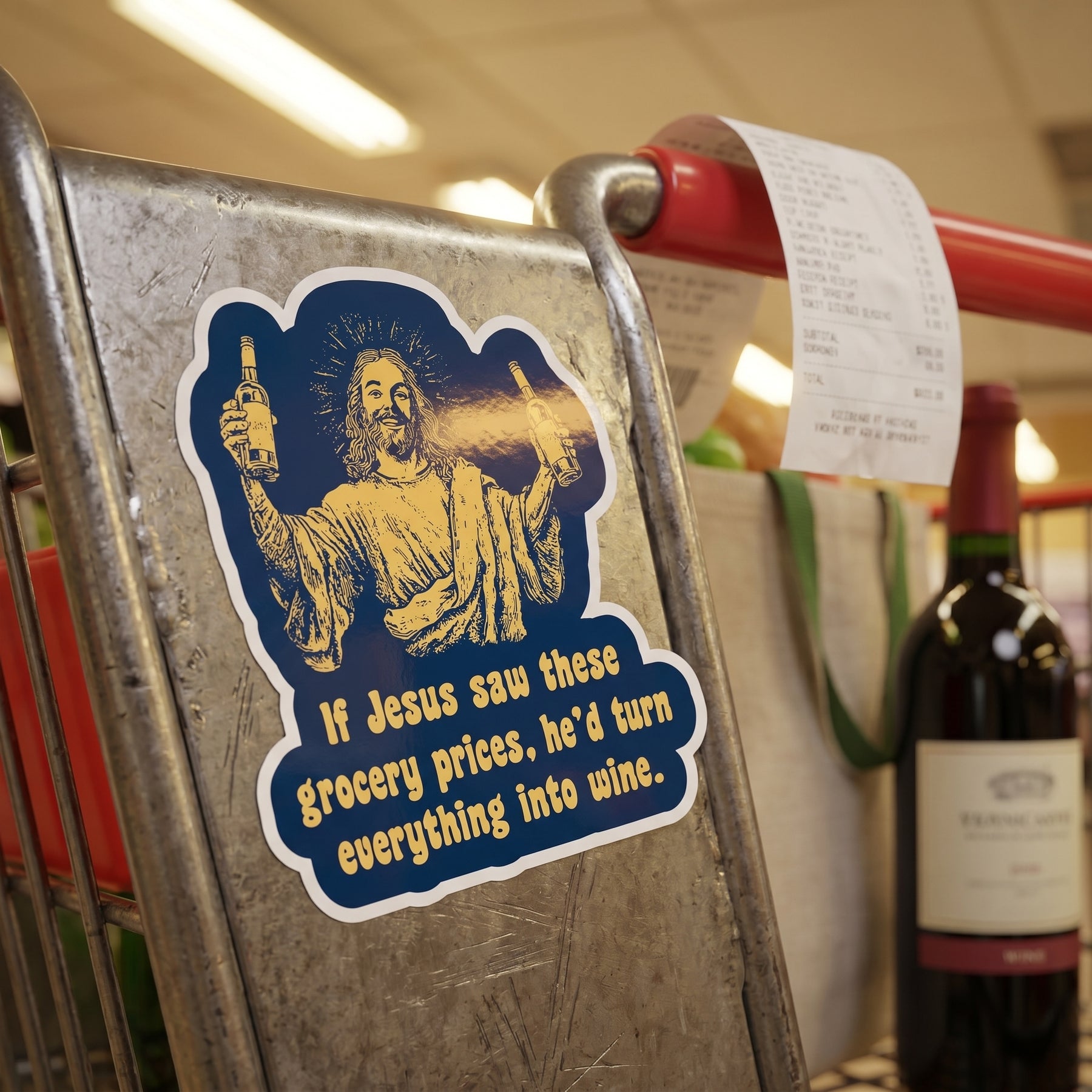 Jesus Grocery Prices - Sticker