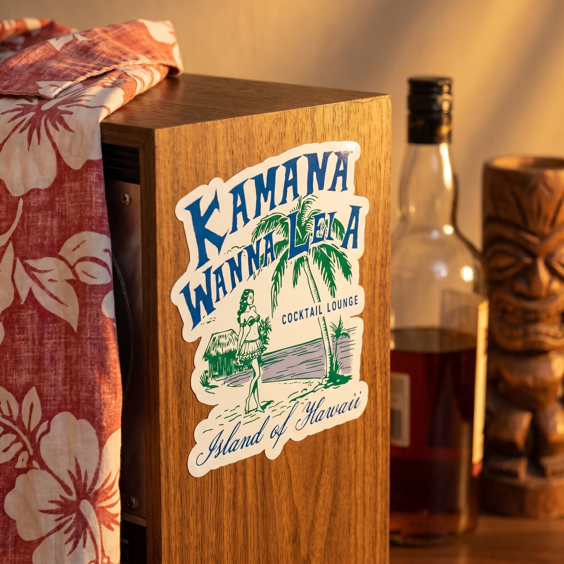 Kamana Wanna Lei A Cocktail Lounge - Sticker