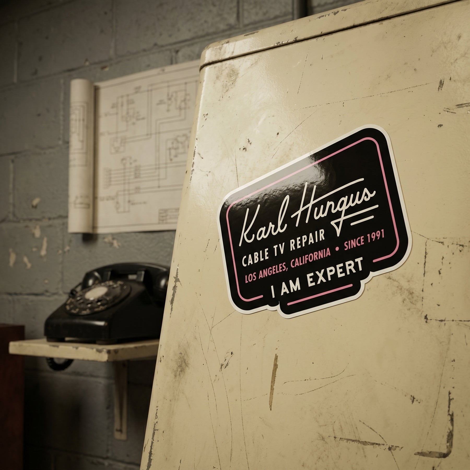 Karl Hungus Cable TV Repair - Sticker