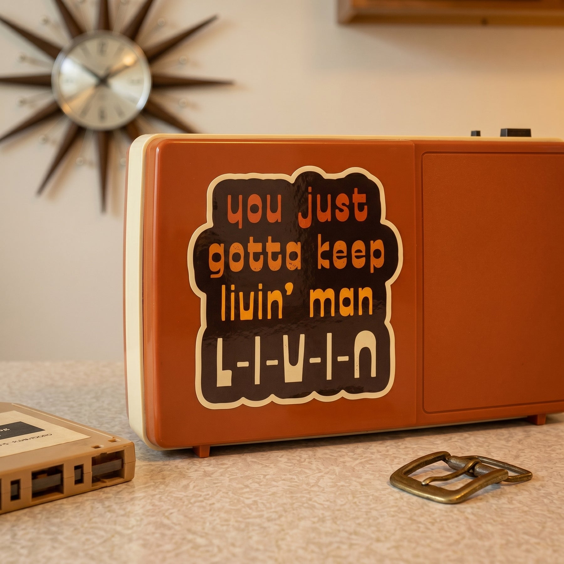 L-I-V-I-N - Sticker