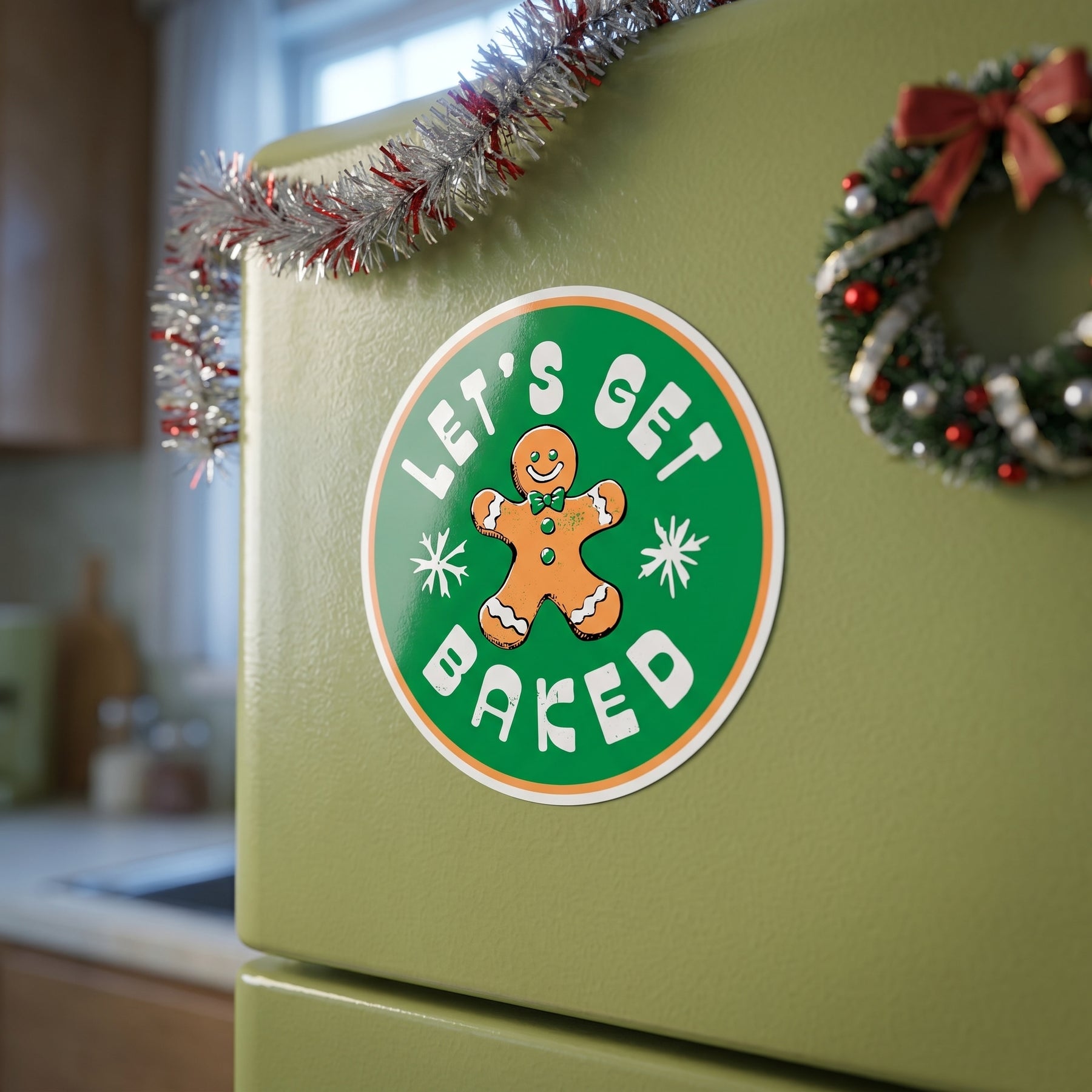 Let's Get Baked - Christmas Cookie - Sticker
