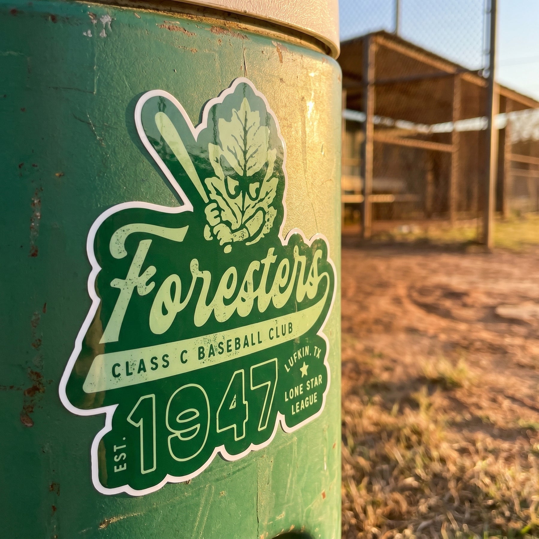 Lufkin Foresters - Texas - Vintage Defunct Baseball Teams - Sticker