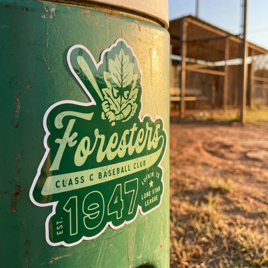 Lufkin Foresters - Texas - Vintage Defunct Baseball Teams - Sticker