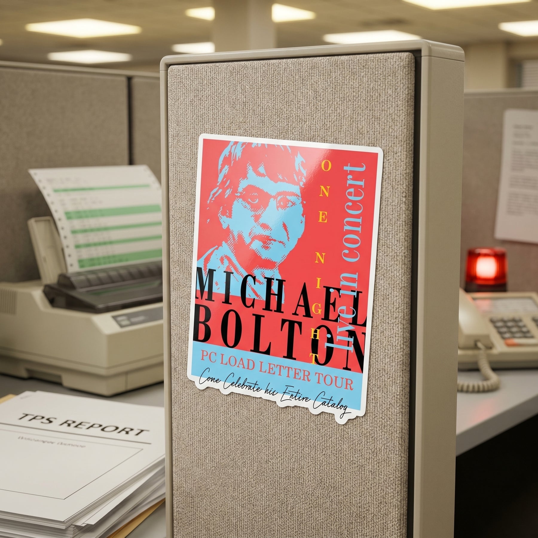 Michael Bolton in Concert Office Space - Sticker
