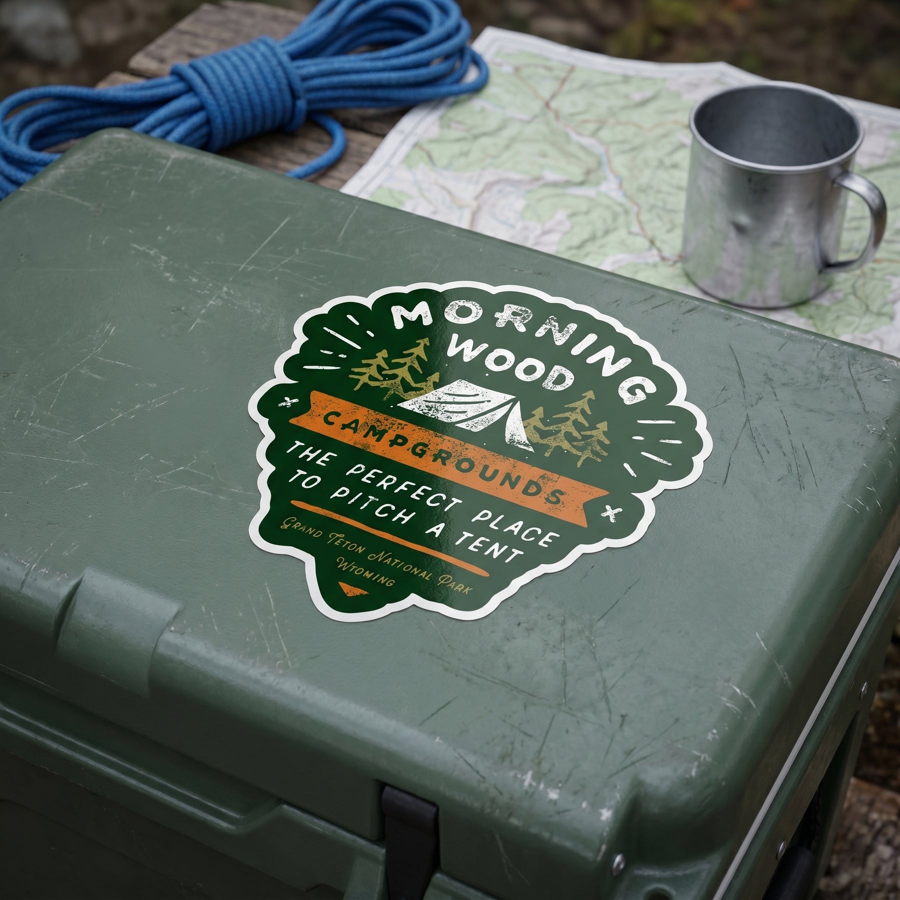 Morning Wood Campgrounds - Sticker