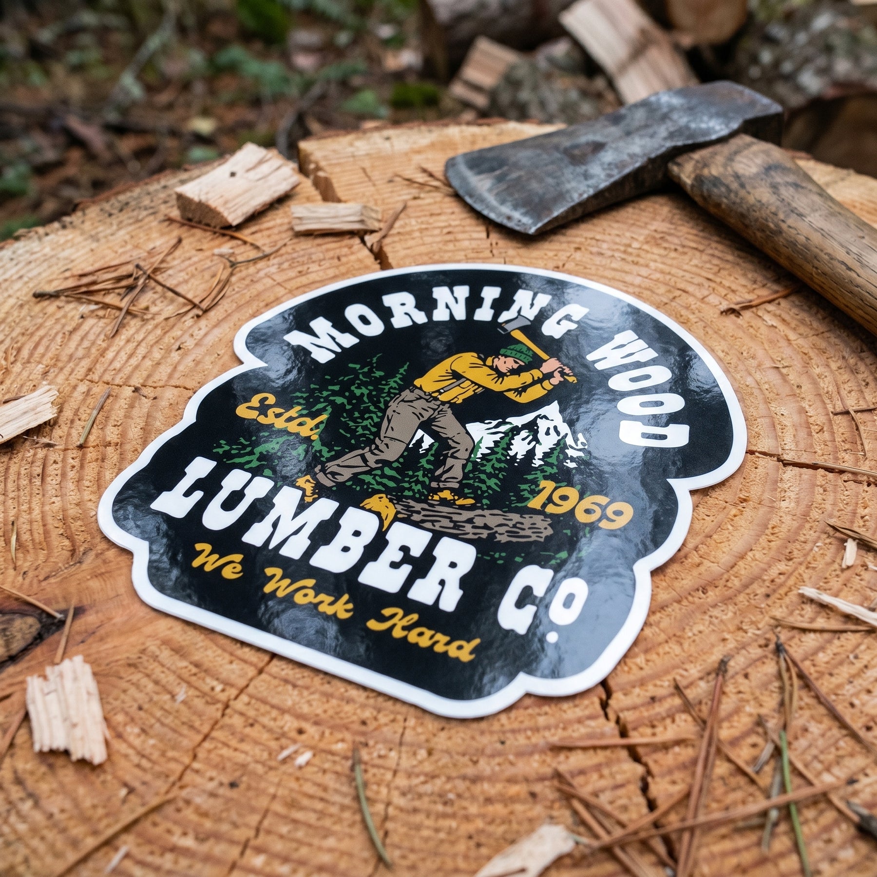 Morning Wood Lumber Company v2 - Sticker