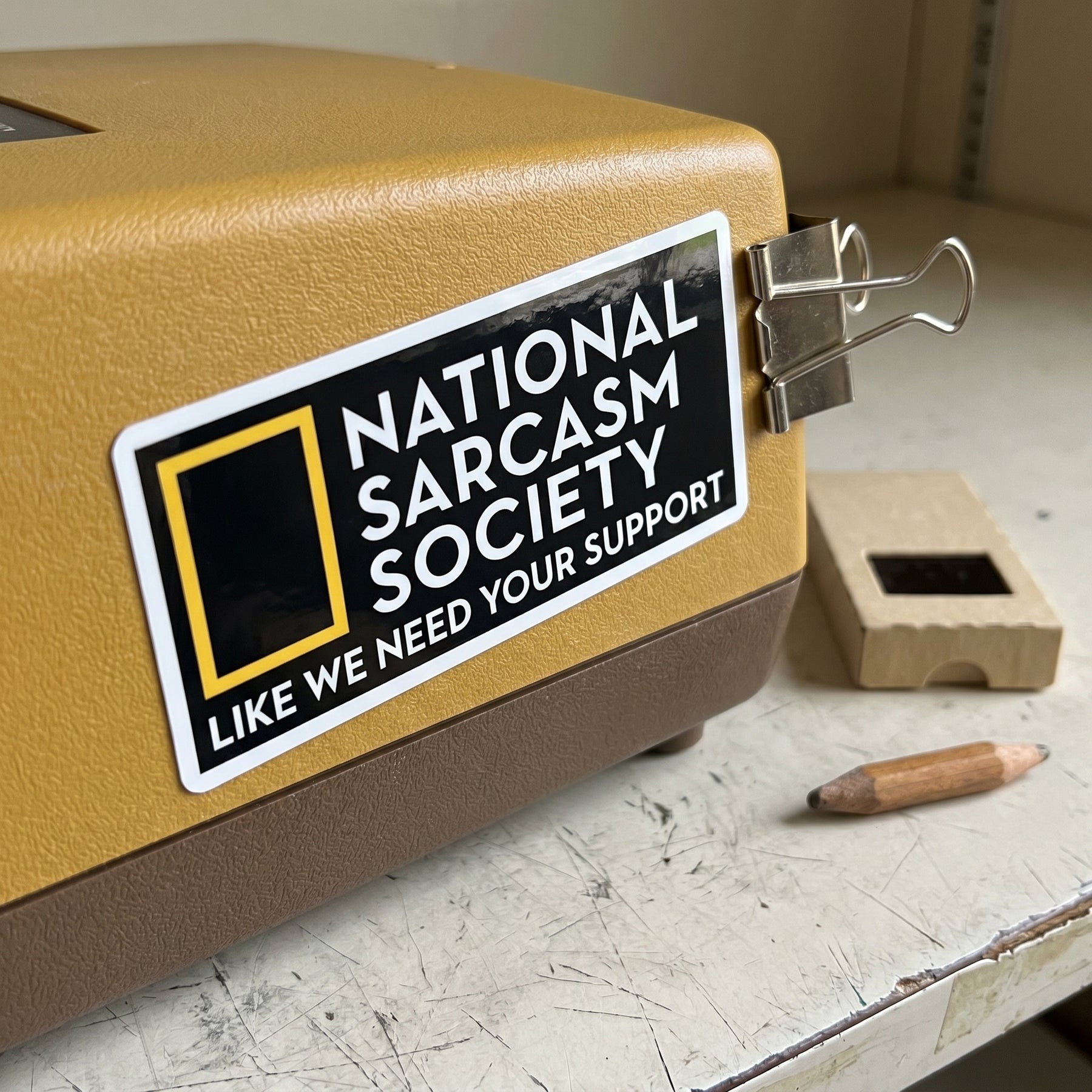 National Sarcasm Society - Sticker