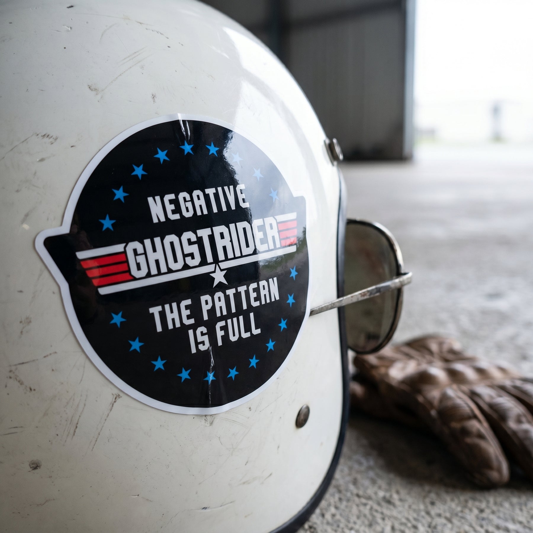 Negative Ghostrider The Pattern Is Full - Sticker