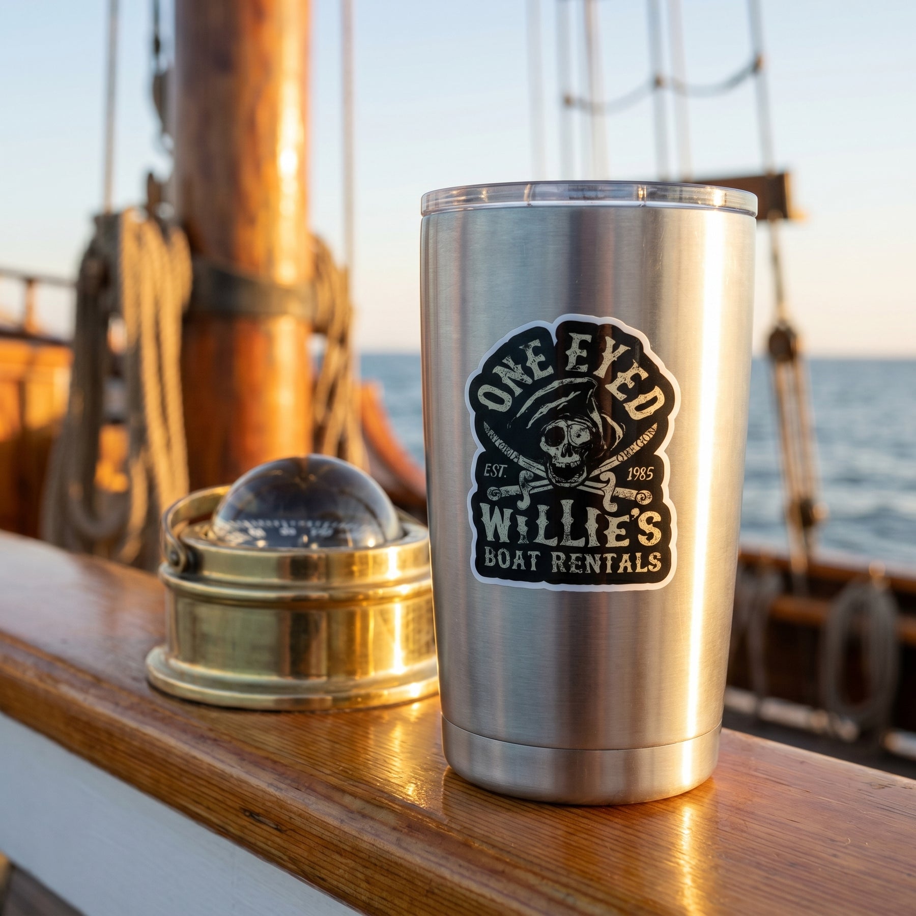 One Eyed Willie's Boat Rentals - Sticker