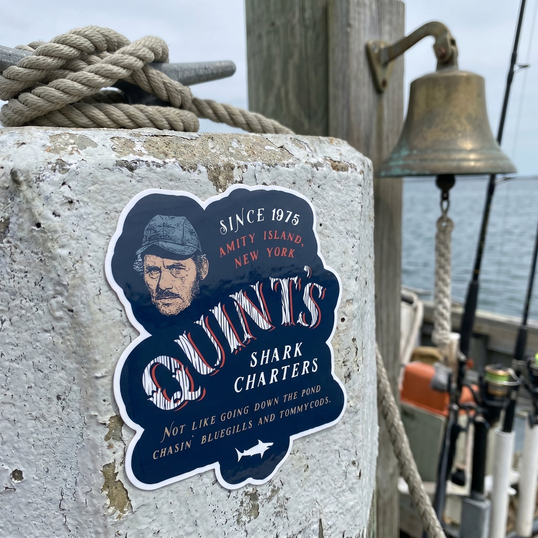 Quint's Shark Charters - Sticker