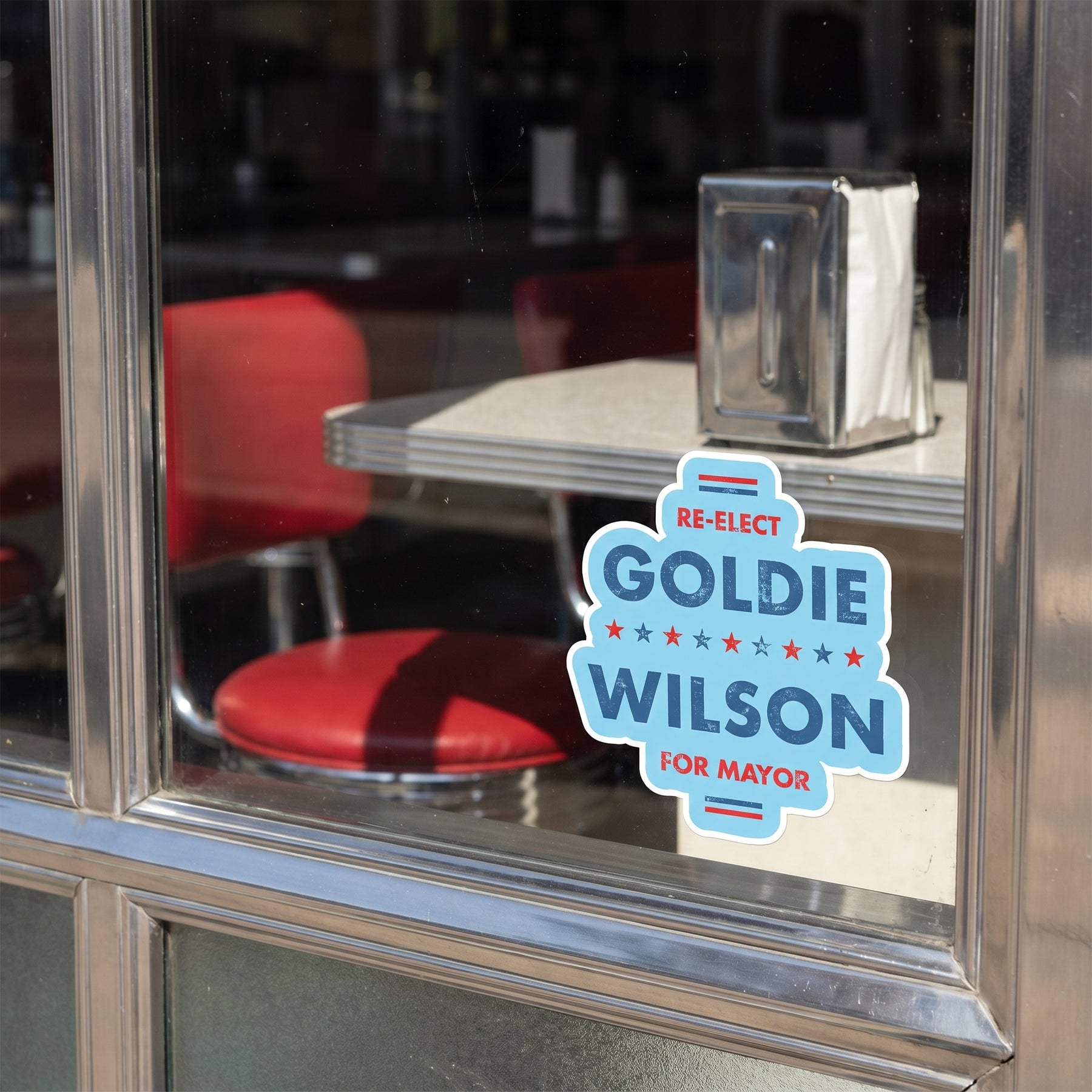 Re-Elect Goldie Wilson - Sticker