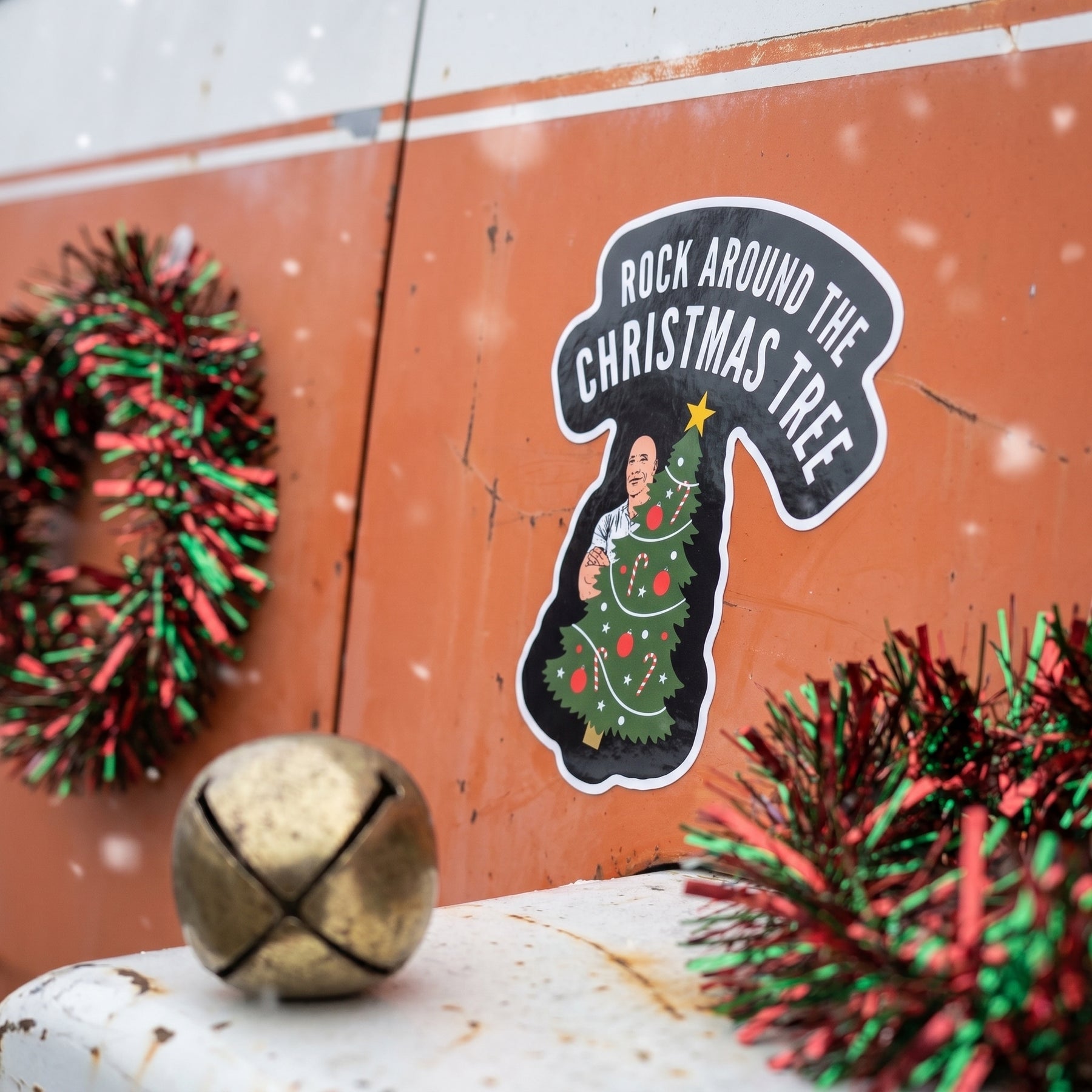 Rock Around The Christmas Tree - Sticker