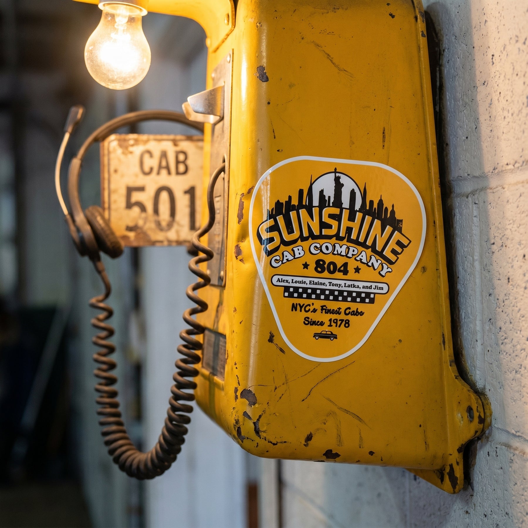 Sunshine Cab Company - New York City - Sticker