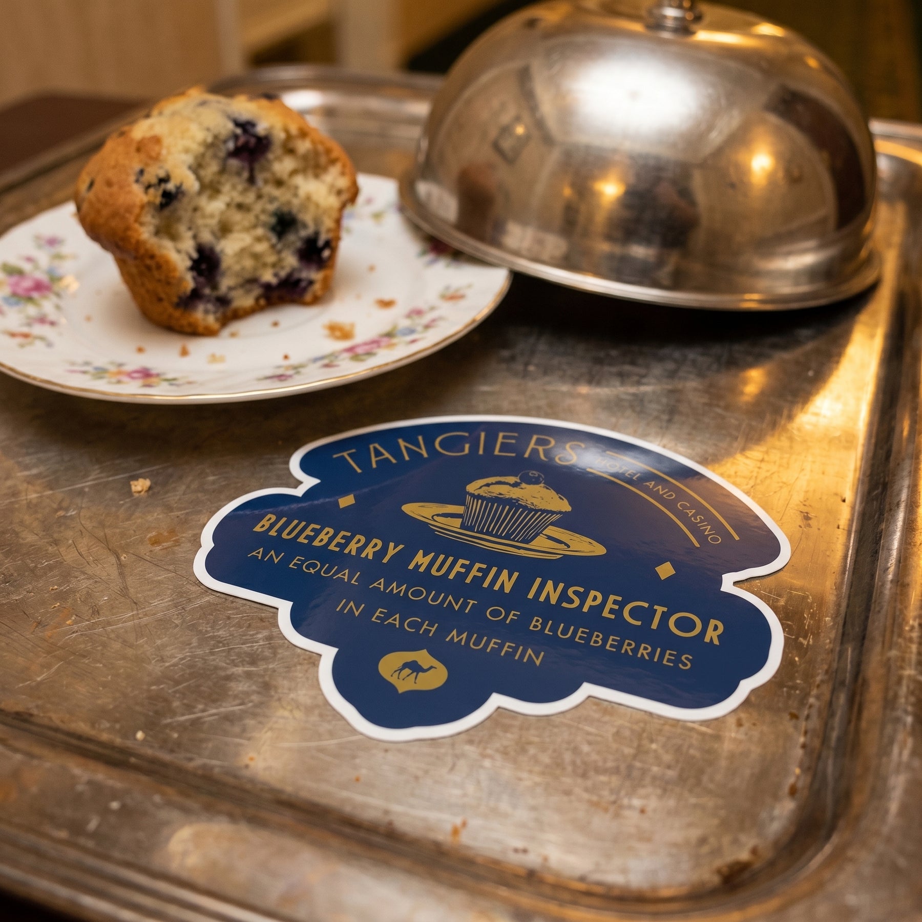Tangiers Blueberry Muffin Inspector - Sticker
