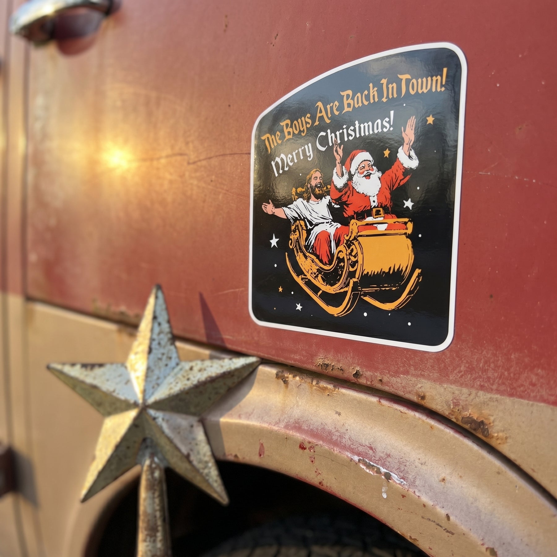 The Boys Are Back In Town - Sticker