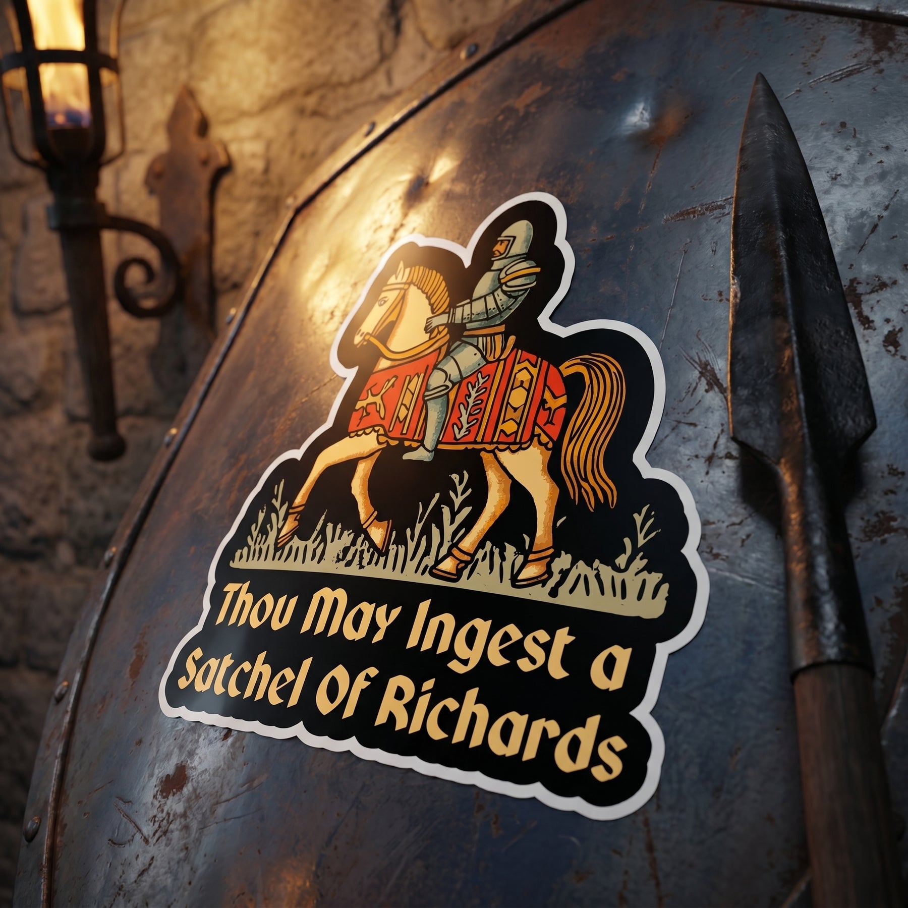 Thou May Ingest a Satchel of Richards v2 - Sticker