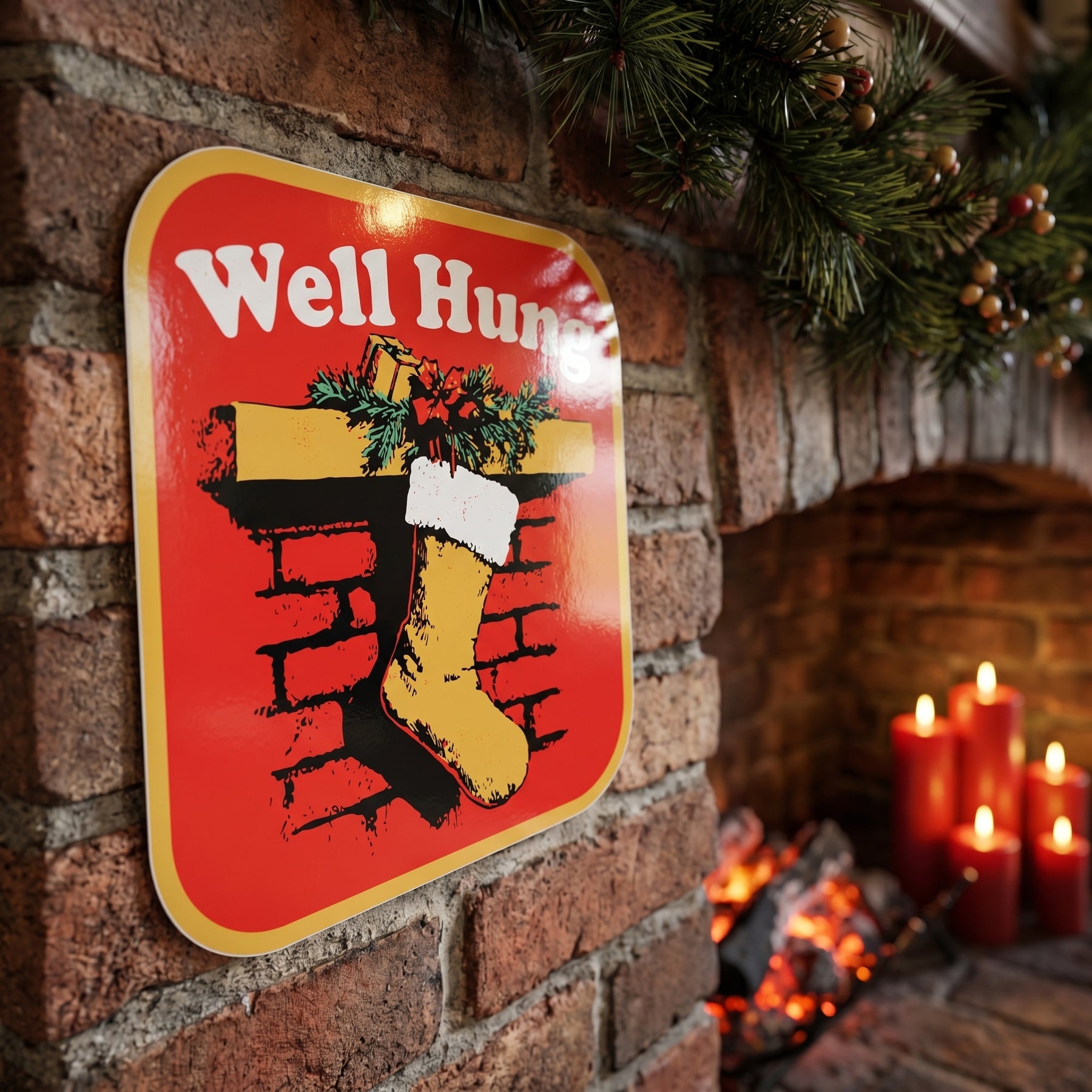 Well Hung Christmas - Sticker