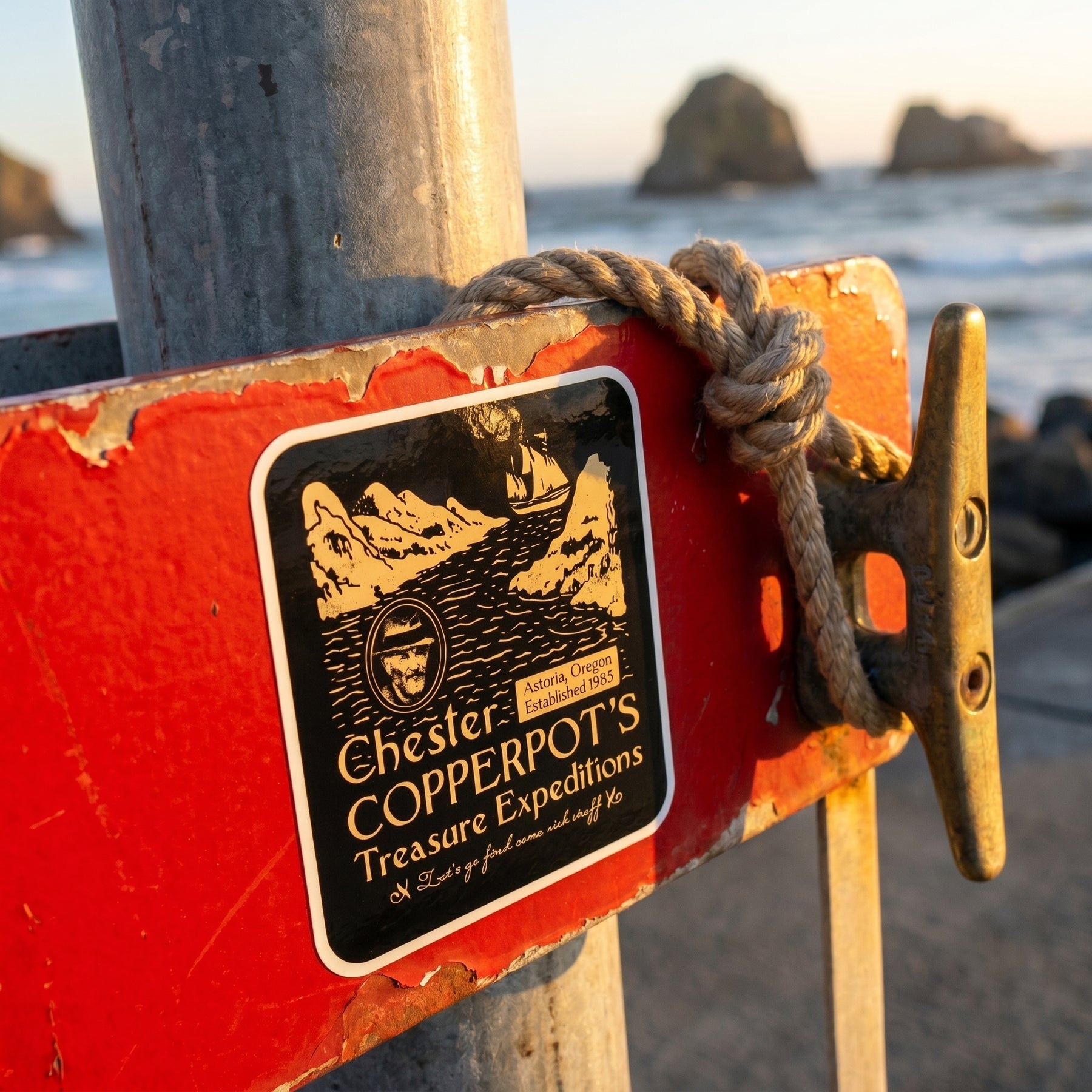 Chester Copperpot's Treasure Expeditions - Sticker
