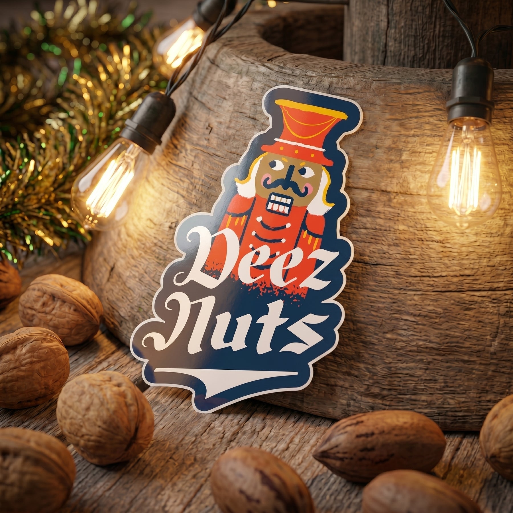 Deez Nuts Nutcracker - Sticker