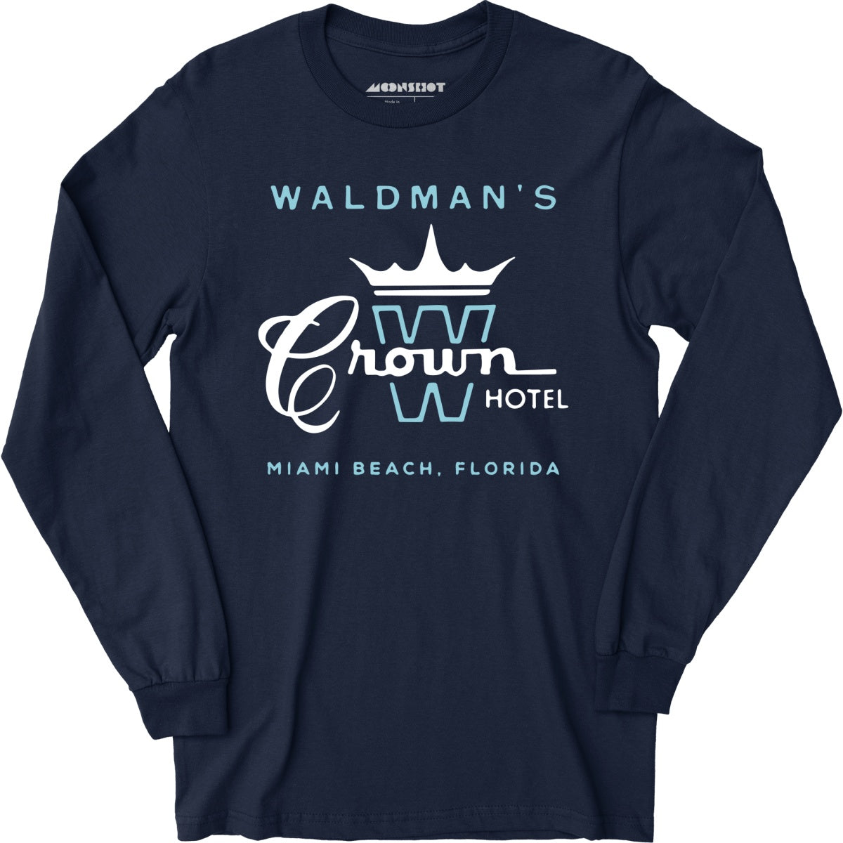 Waldman's Crown Hotel - Miami, FL - Vintage Hotel - Long Sleeve T-Shirt