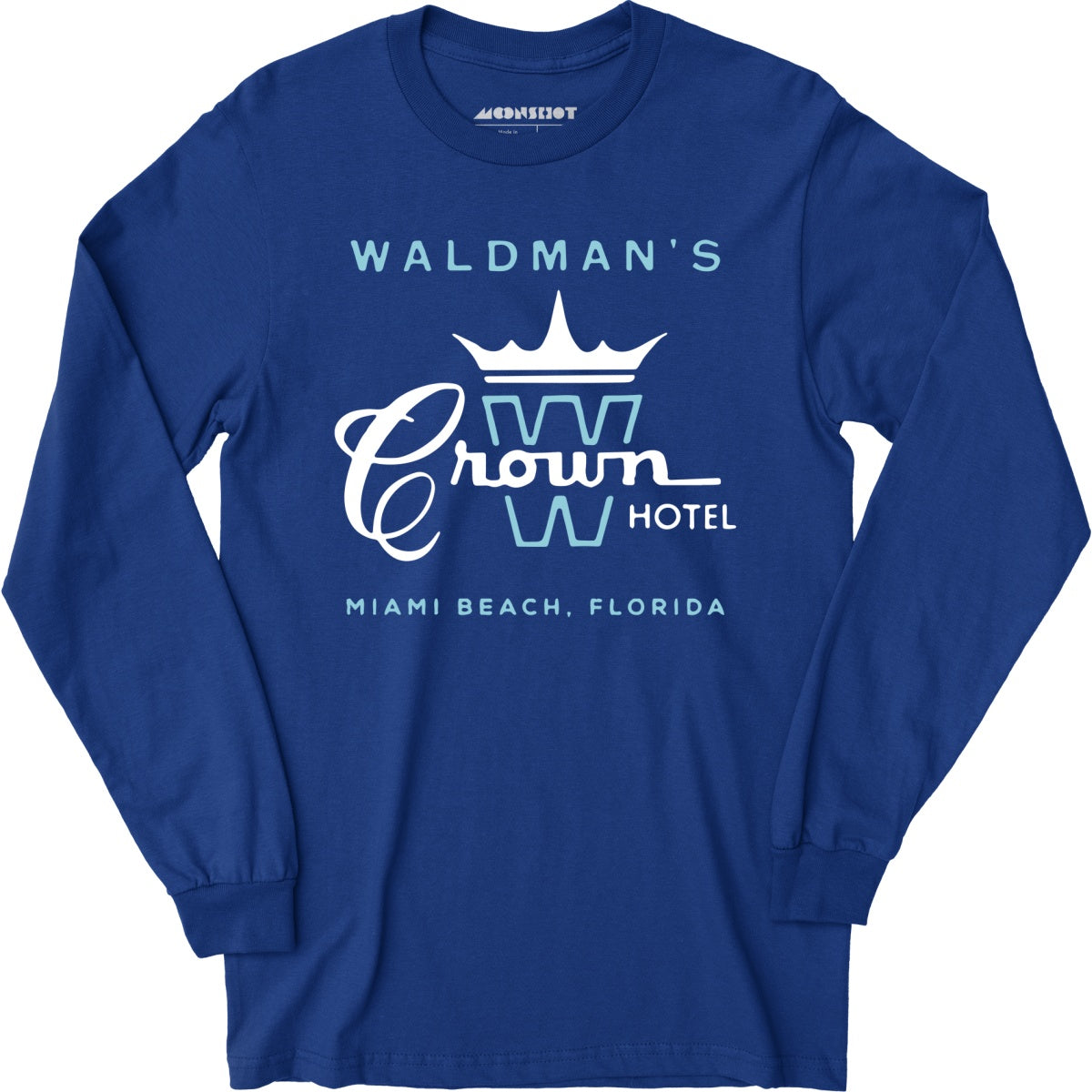 Waldman's Crown Hotel - Miami, FL - Vintage Hotel - Long Sleeve T-Shirt