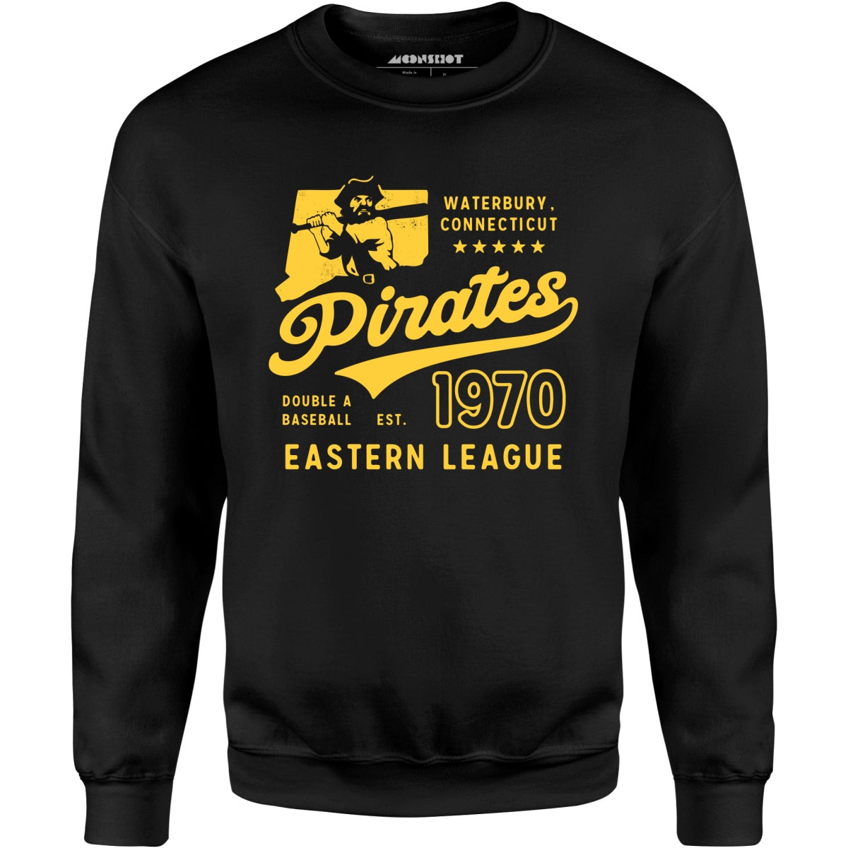 Waterbury Pirates - Connecticut - Vintage Defunct Baseball Teams - Unisex Sweatshirt
