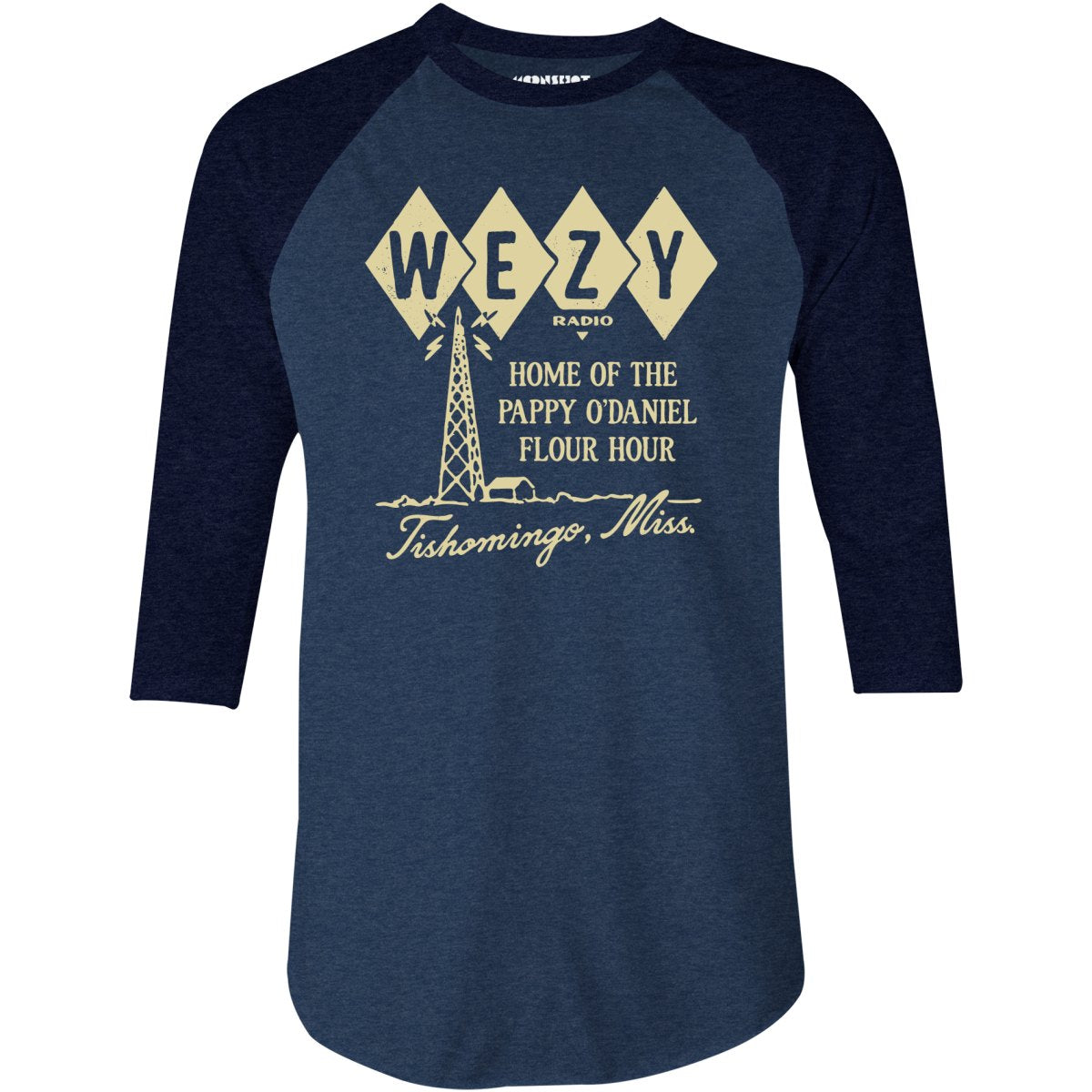 WEZY Radio - O Brother, Where Art Thou? - 3/4 Sleeve Raglan T-Shirt