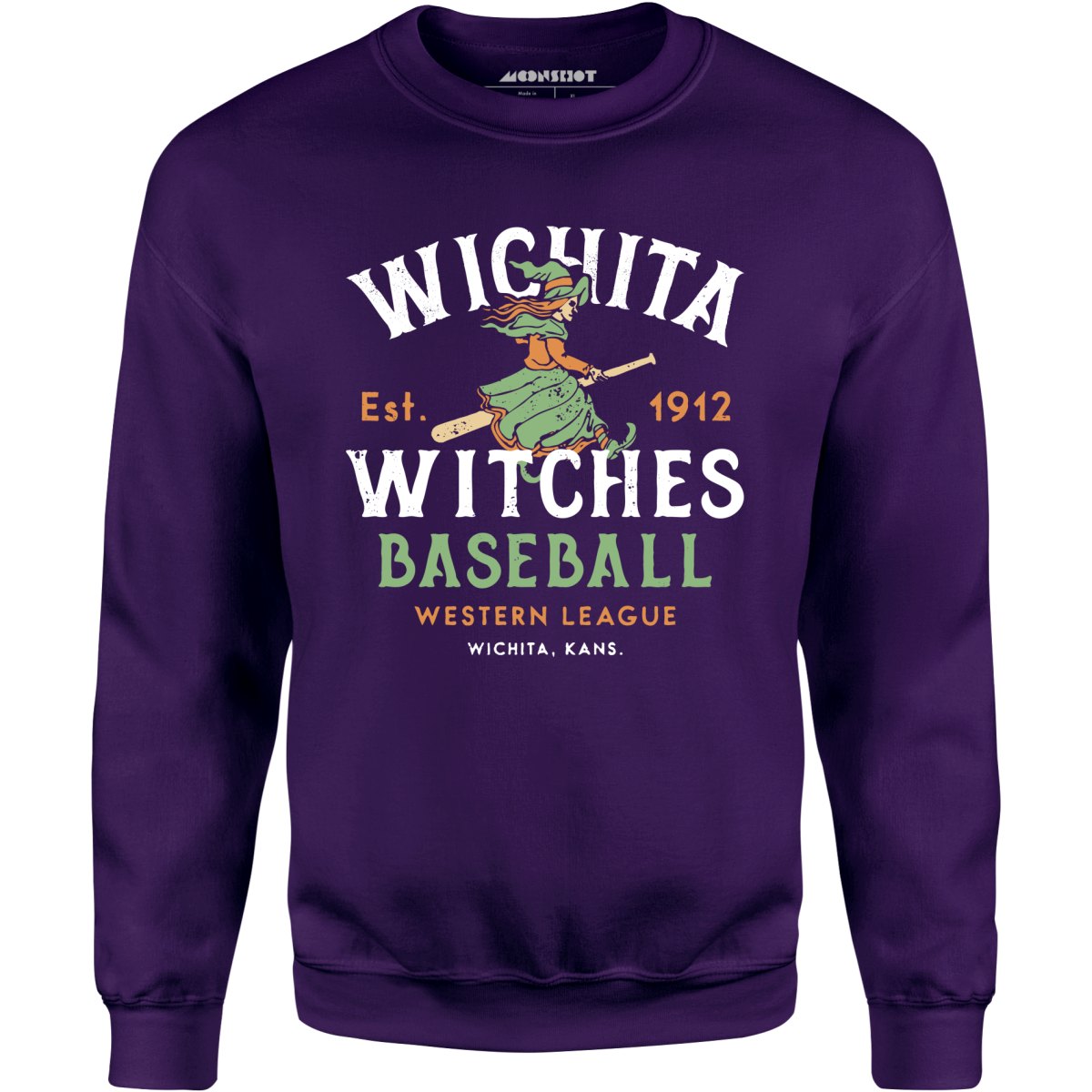 Wichita Witches - Kansas - Vintage Defunct Baseball Teams - Unisex Sweatshirt