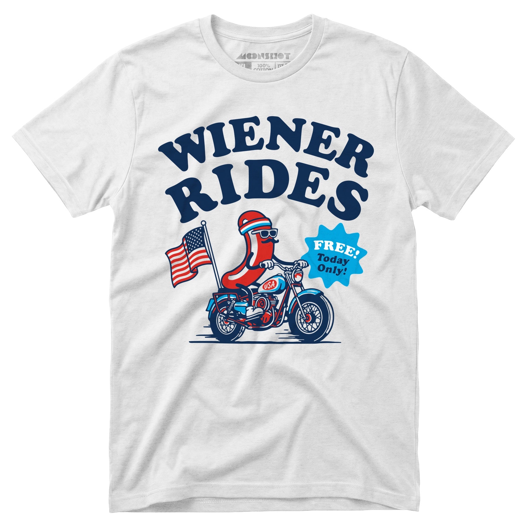 Wiener Rides 4th of July - Unisex T-Shirt