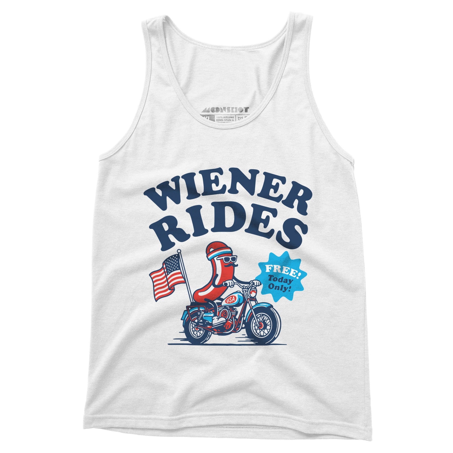 Wiener Rides 4th of July - Unisex Tank Top