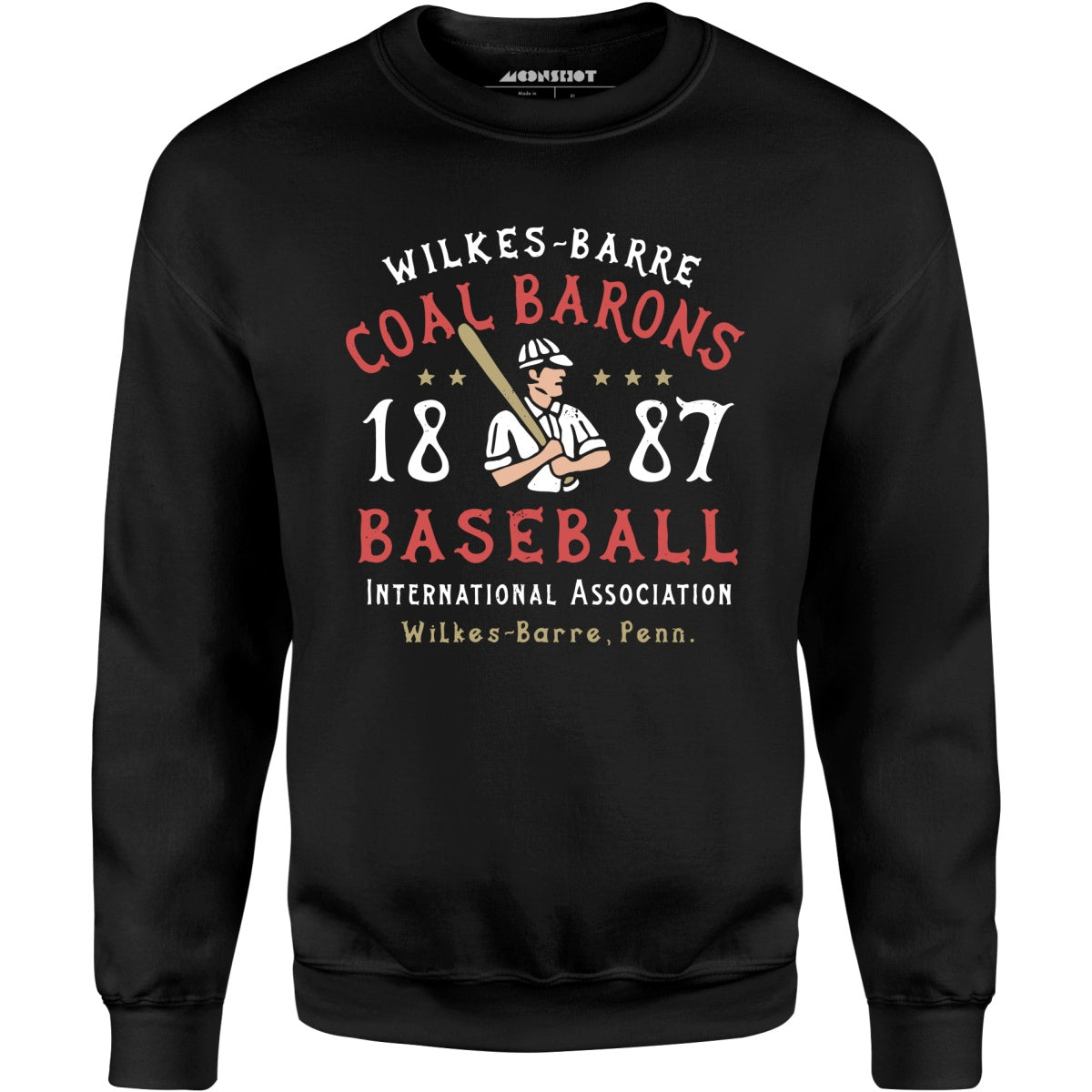Wilkes-Barre Coal Barons - Pennsylvania - Vintage Defunct Baseball Teams - Unisex Sweatshirt