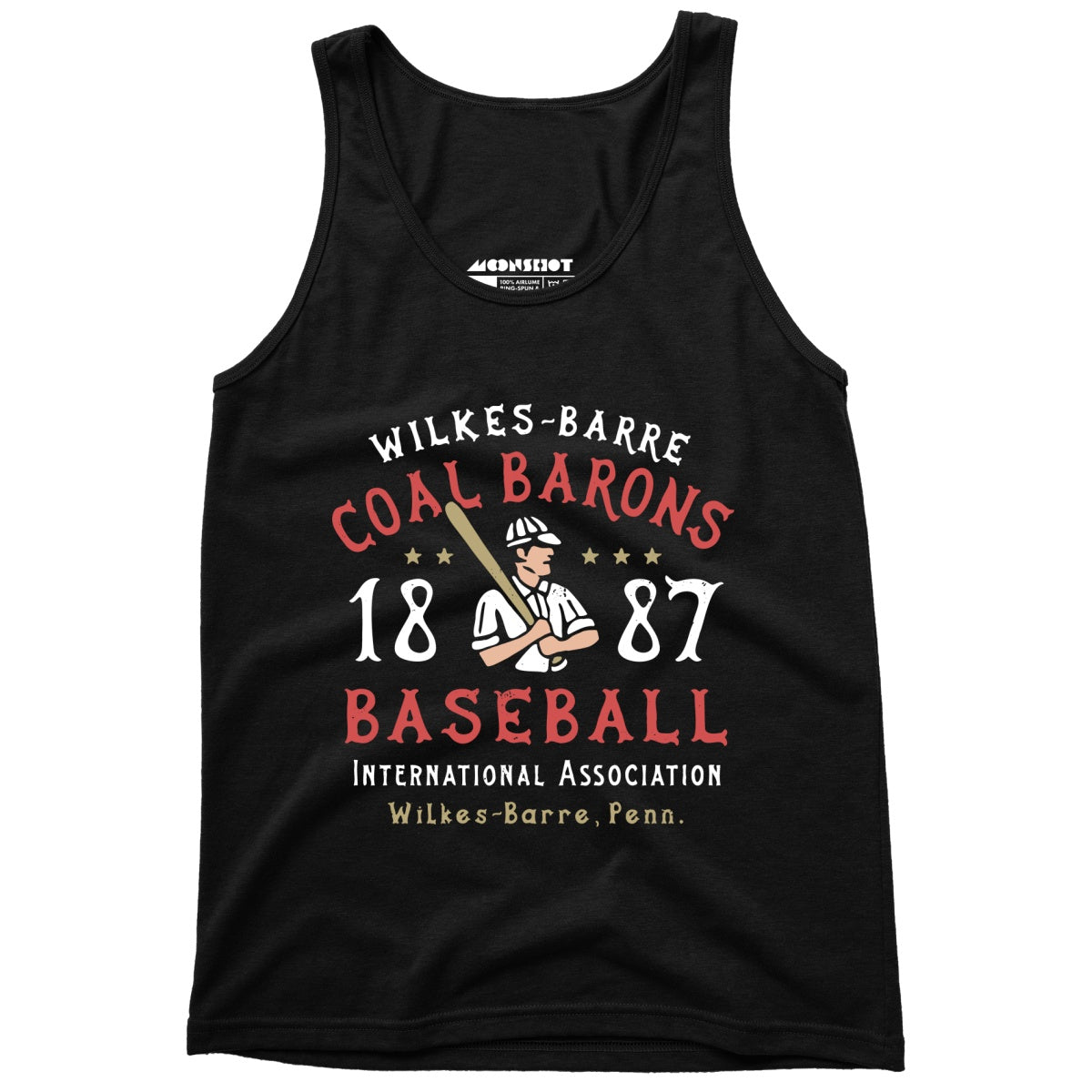 Wilkes-Barre Coal Barons - Pennsylvania - Vintage Defunct Baseball Teams - Unisex Tank Top