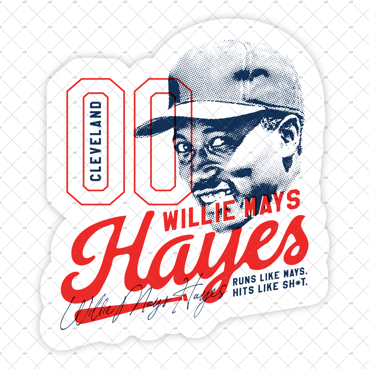Willie Mays Hayes Tribute - Sticker