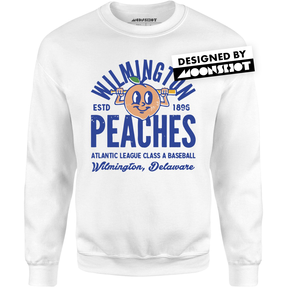 Wilmington Peaches - Delaware - Vintage Defunct Baseball Teams - Unisex Sweatshirt