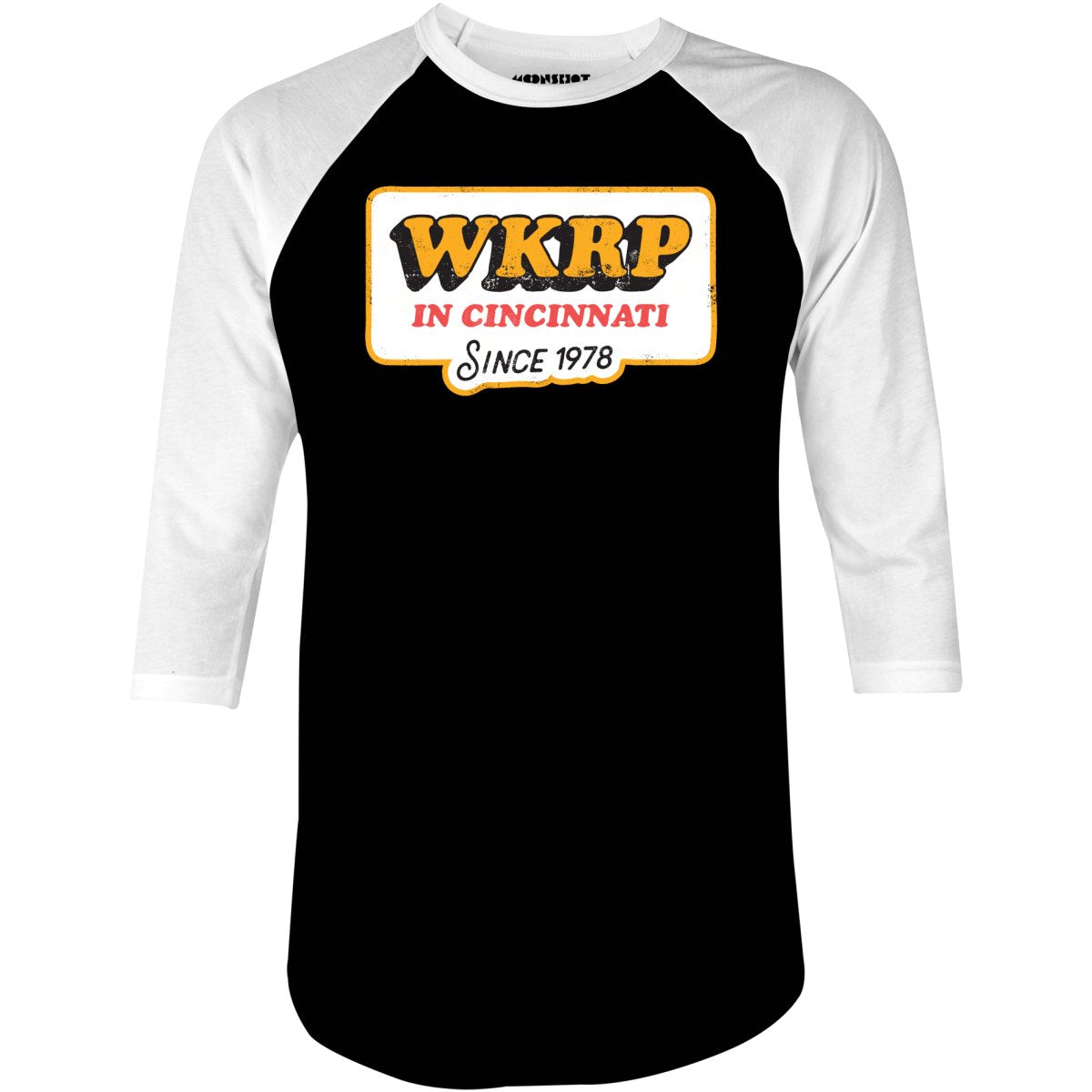 WKRP in Cincinnati - 3/4 Sleeve Raglan T-Shirt