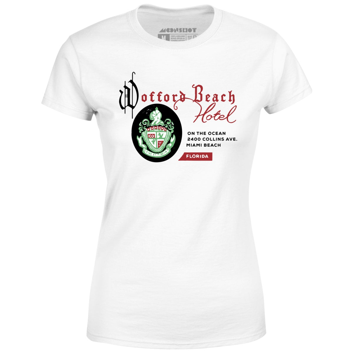 Wofford Beach Hotel - Miami, FL - Vintage Hotel - Women's T-Shirt