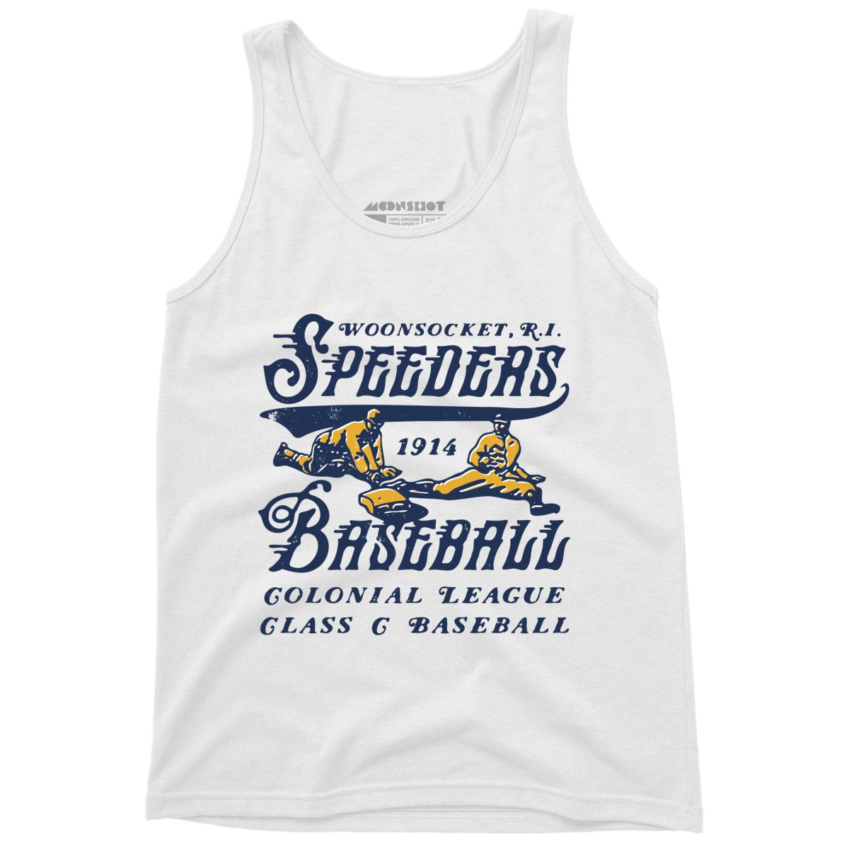 Woonsocket Speeders - Rhode Island - Vintage Defunct Baseball Teams - Unisex Tank Top